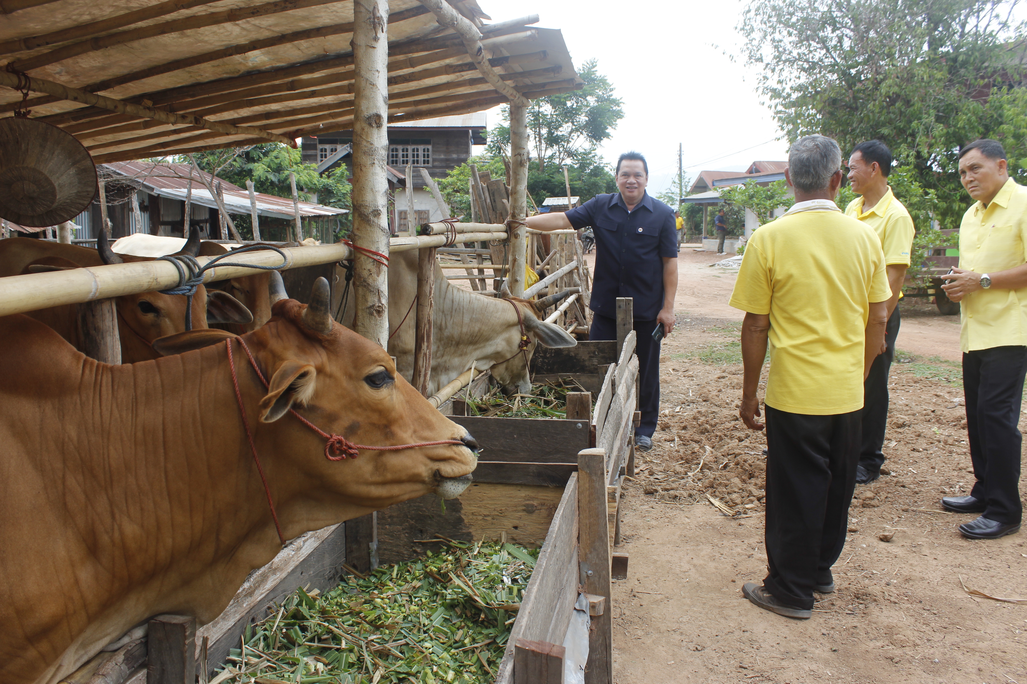คณะกรรมการคัดสรรกิจกรรมพัฒนาชุมชนดีเด่น ระดับจังหวัด จังหวัดหนองคาย ลงพื้นที่คัดสรรหมู่บ้านเศรษฐกิจพอเพียง “อยู่เย็น เป็นสุข” ณ บ้านสังกะลี หมู่ที่ 5 ตำบลแก้งไก่อำเภอสังคม