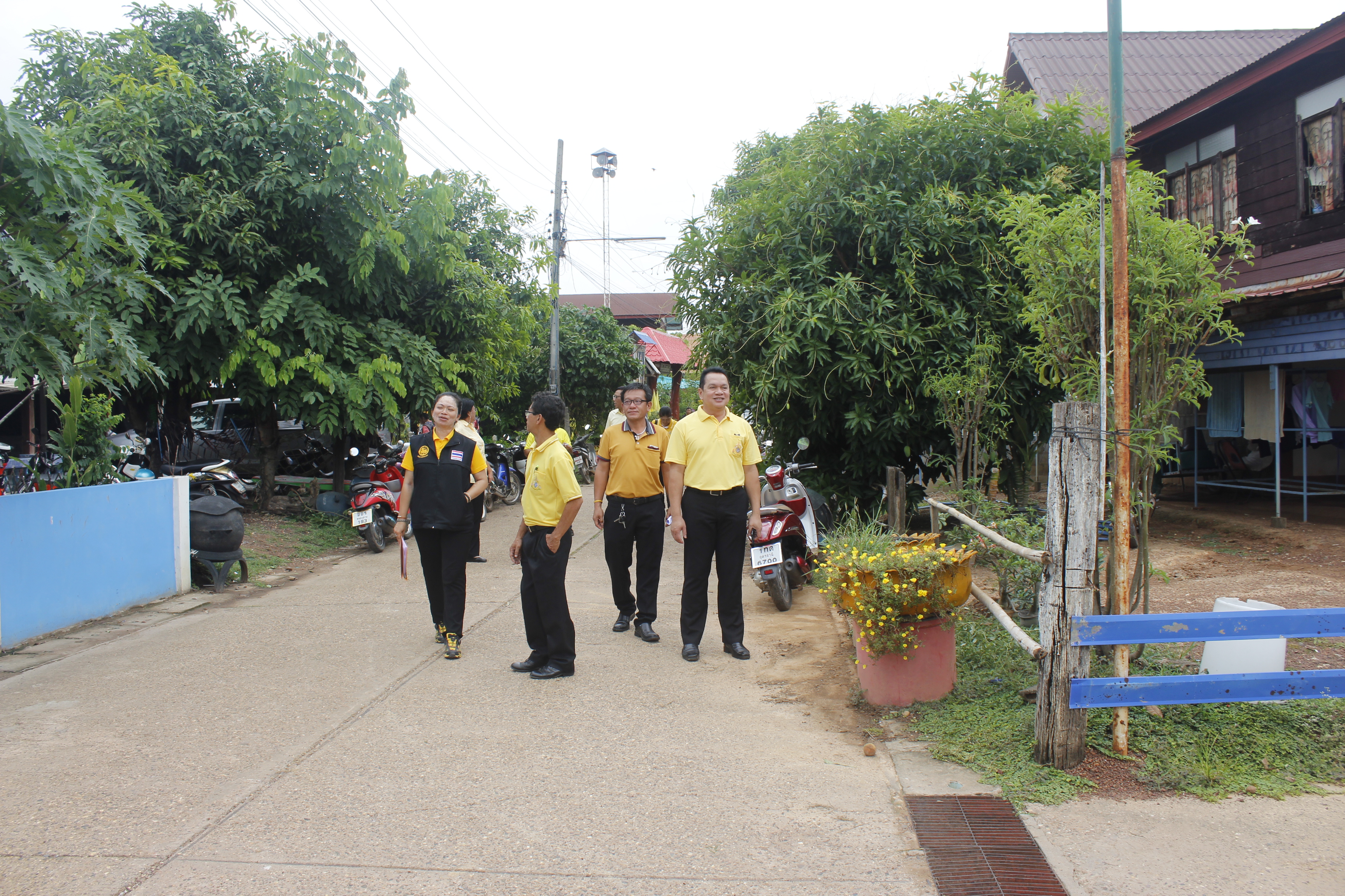 คณะกรรมการคัดสรรกิจกรรมพัฒนาชุมชนดีเด่น ระดับจังหวัด จังหวัดหนองคาย ลงพื้นที่คัดสรรหมู่บ้านเศรษฐกิจพอเพียง “อยู่เย็น เป็นสุข” ณ บ้านศิลาเลข หมู่ที่ 6 ตำบลโพนสา อำเภอท่าบ่อ