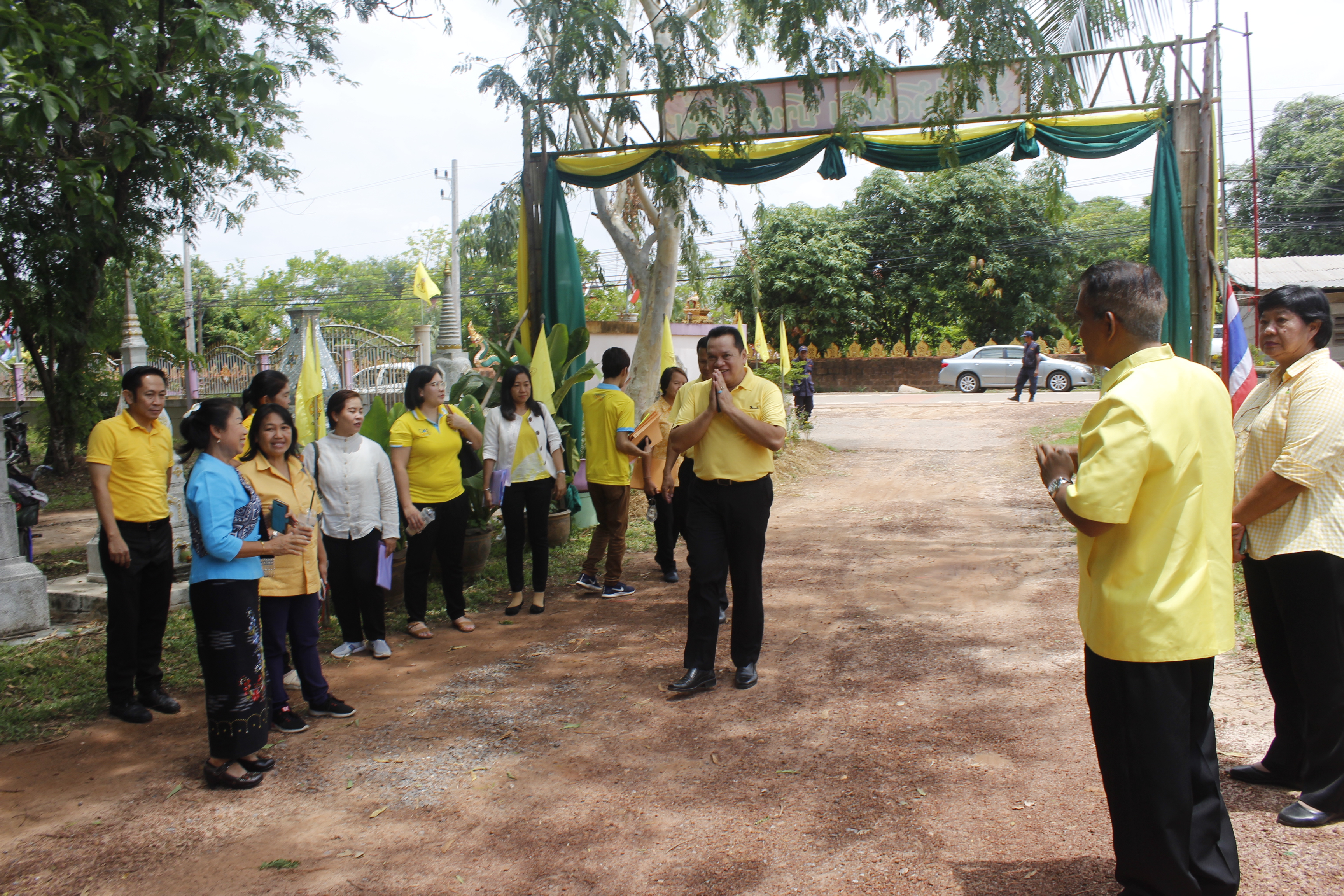 คณะกรรมการคัดสรรกิจกรรมพัฒนาชุมชนดีเด่น ระดับจังหวัด จังหวัดหนองคาย ลงพื้นที่คัดสรรหมู่บ้านเศรษฐกิจพอเพียง “อยู่เย็น เป็นสุข” ณ บ้านนาไหม หมู่ที่ 12 ตำบลสระใคร อำเภอสระใคร