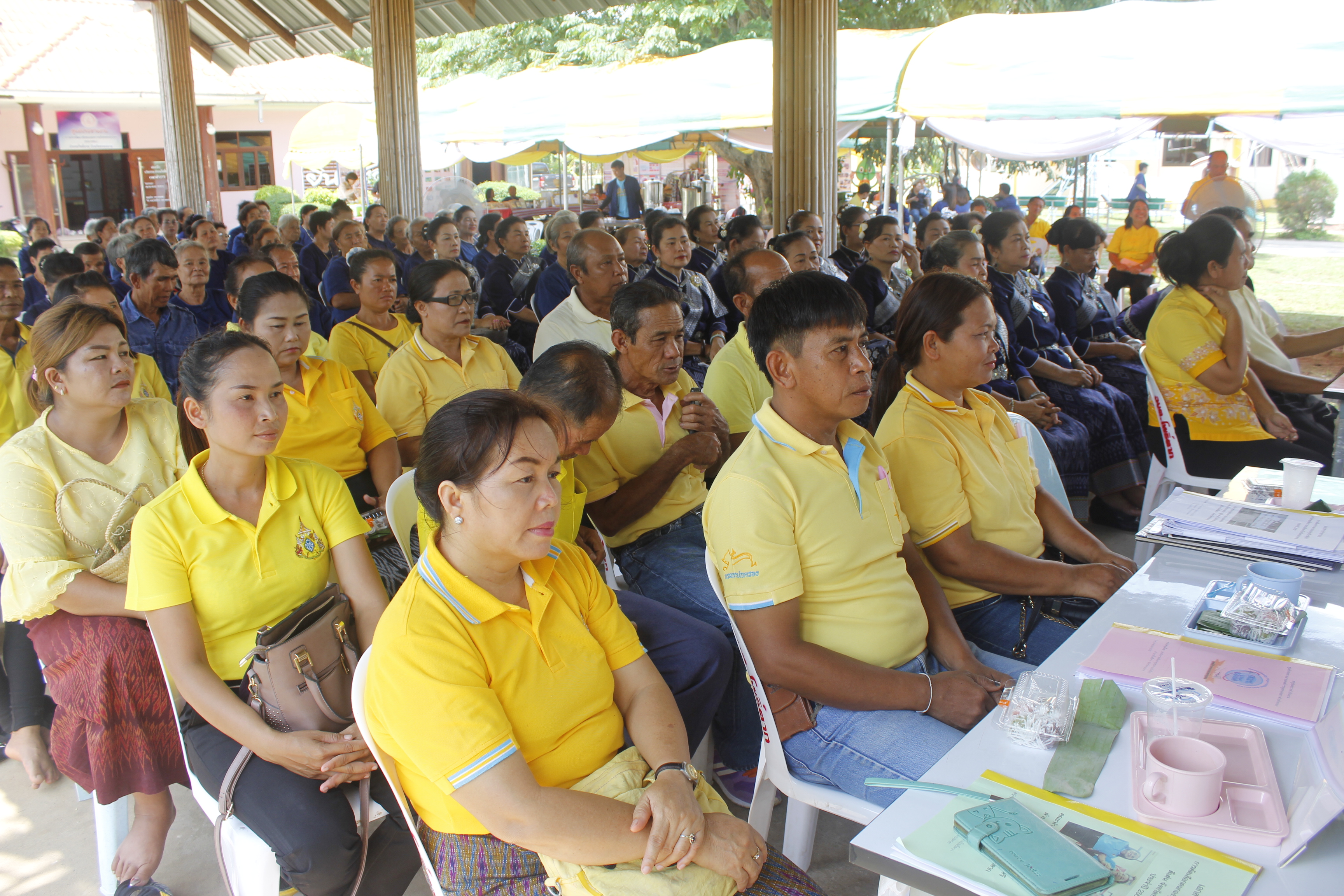 คณะกรรมการคัดสรรกิจกรรมพัฒนาชุมชนดีเด่น ระดับจังหวัด จังหวัดหนองคาย ลงพื้นที่คัดสรรหมู่บ้านเศรษฐกิจพอเพียง “อยู่เย็น เป็นสุข” ณ บ้านโพธิ์ตาก หมู่ที่ 1 ตำบลโพธิ์ตาก อำเภอโพธิ์ตาก
