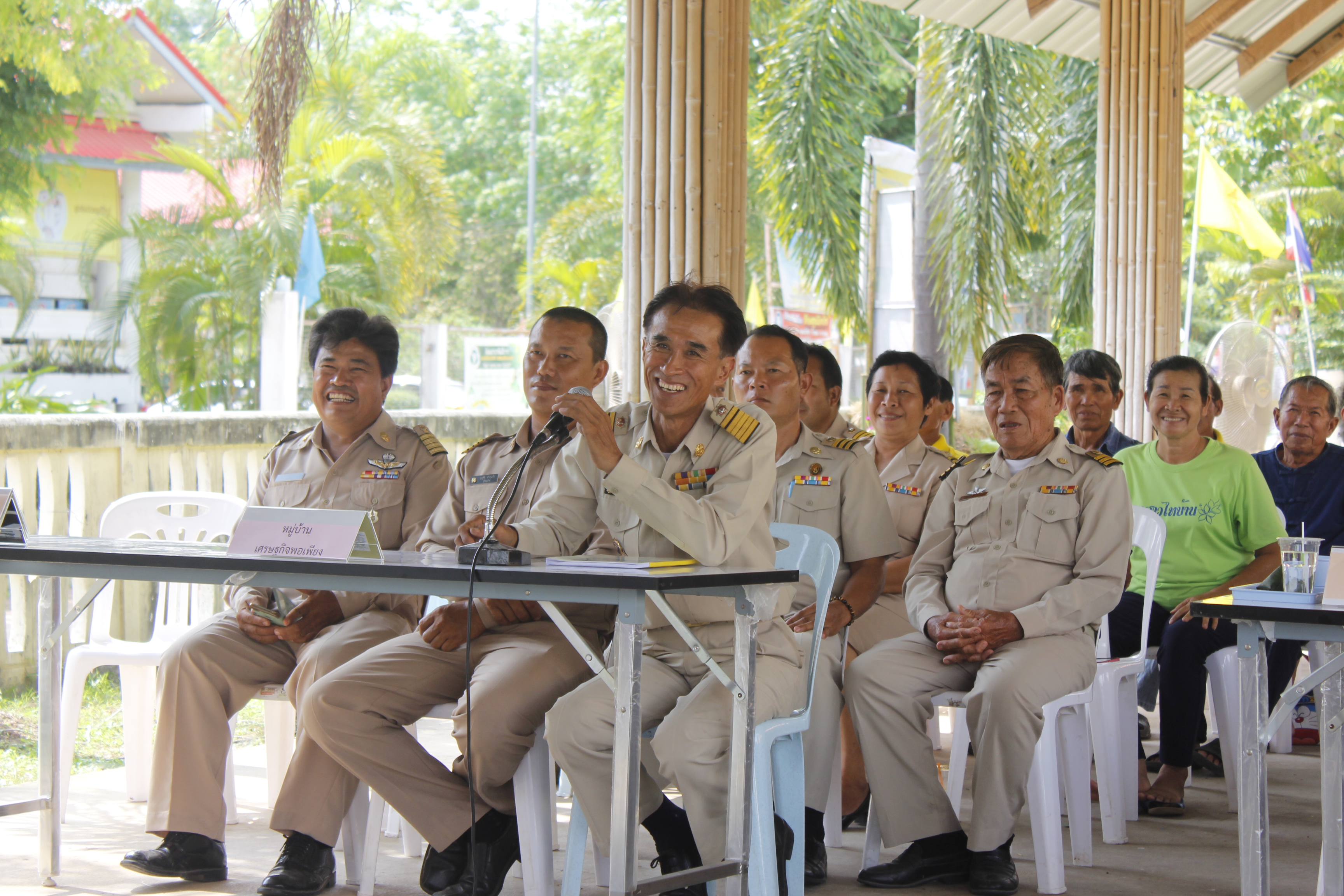 คณะกรรมการคัดสรรกิจกรรมพัฒนาชุมชนดีเด่น ระดับจังหวัด จังหวัดหนองคาย ลงพื้นที่คัดสรรหมู่บ้านเศรษฐกิจพอเพียง “อยู่เย็น เป็นสุข” ณ บ้านโพธิ์ตาก หมู่ที่ 1 ตำบลโพธิ์ตาก อำเภอโพธิ์ตาก