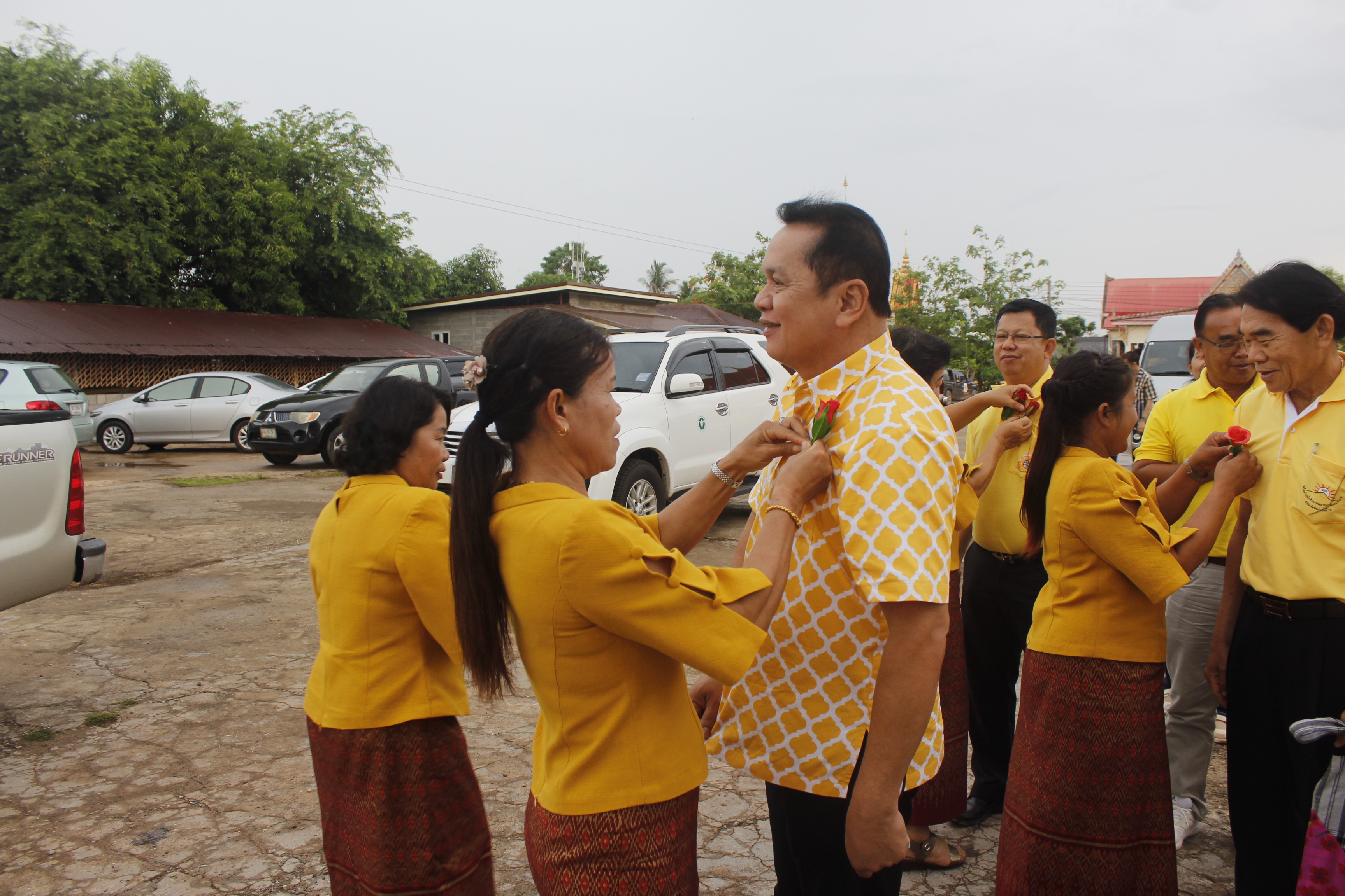 คณะกรรมการคัดสรรกิจกรรมพัฒนาชุมชนดีเด่น ระดับจังหวัด จังหวัดหนองคาย ลงพื้นที่คัดสรรหมู่บ้านเศรษฐกิจพอเพียง “อยู่เย็น เป็นสุข” ณ บ้านหาดคำ หมู่ที่ 2 ตำบลหาดคำ อำเภอเมืองหนองคาย