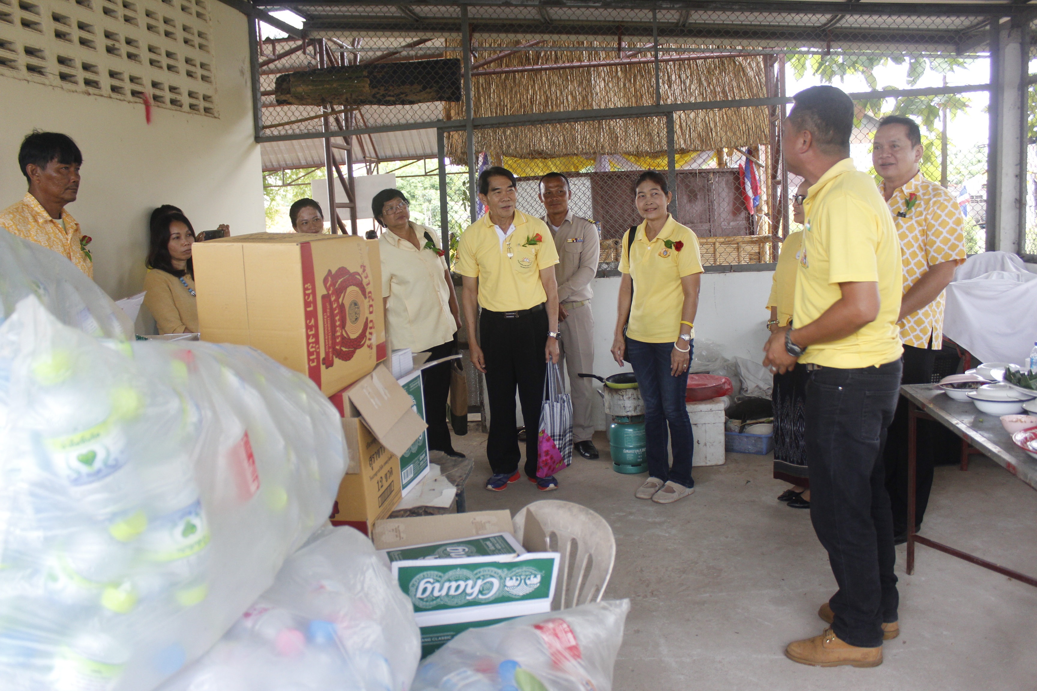 คณะกรรมการคัดสรรกิจกรรมพัฒนาชุมชนดีเด่น ระดับจังหวัด จังหวัดหนองคาย ลงพื้นที่คัดสรรหมู่บ้านเศรษฐกิจพอเพียง “อยู่เย็น เป็นสุข” ณ บ้านหาดคำ หมู่ที่ 2 ตำบลหาดคำ อำเภอเมืองหนองคาย