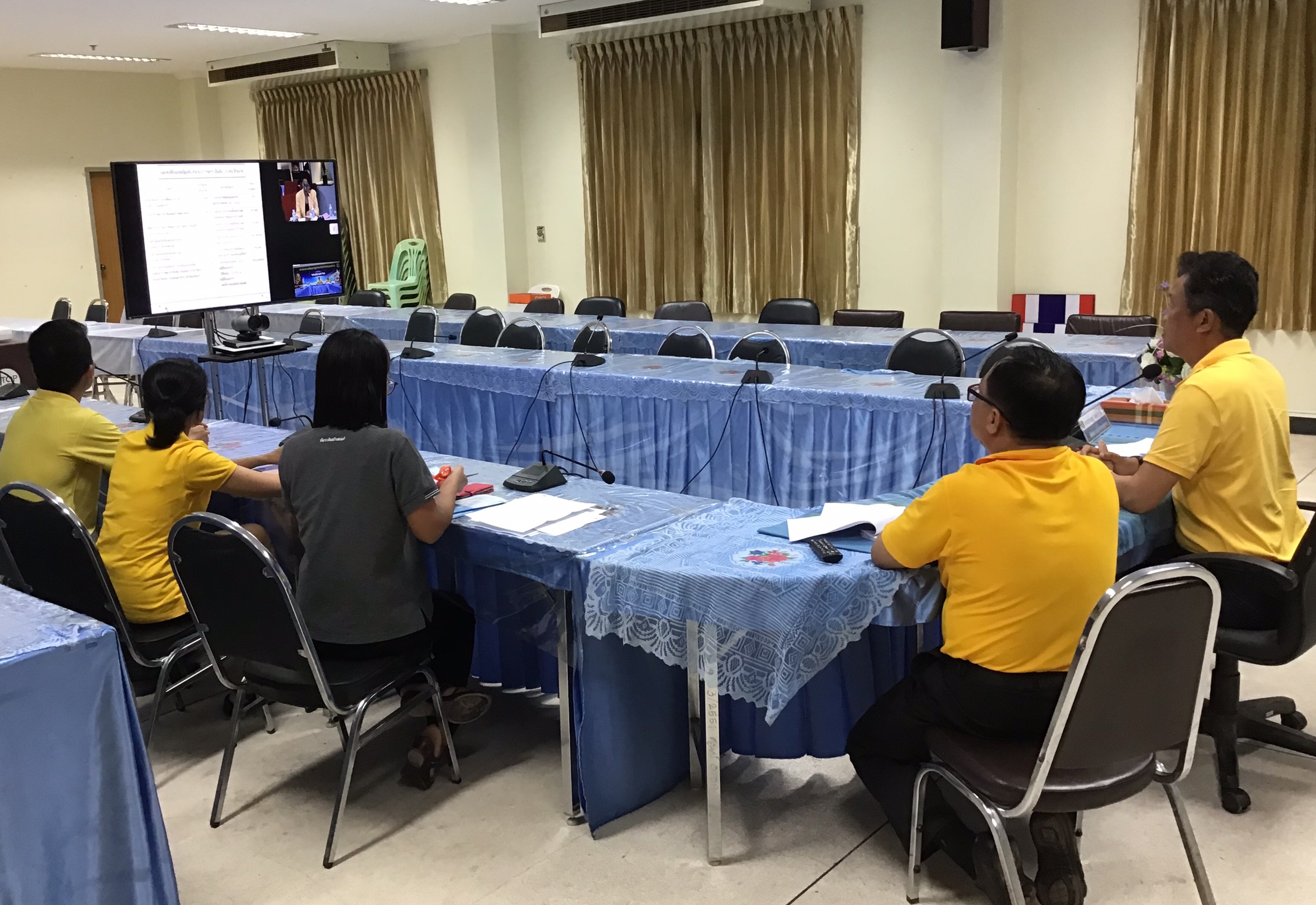 พช.หนองคาย ร่วมรับฟังการประชุมติดตามเร่งรัดการใช้จ่ายงบประมาณของกรมการพัฒนาชุมชน ครั้งที่ 10/2562