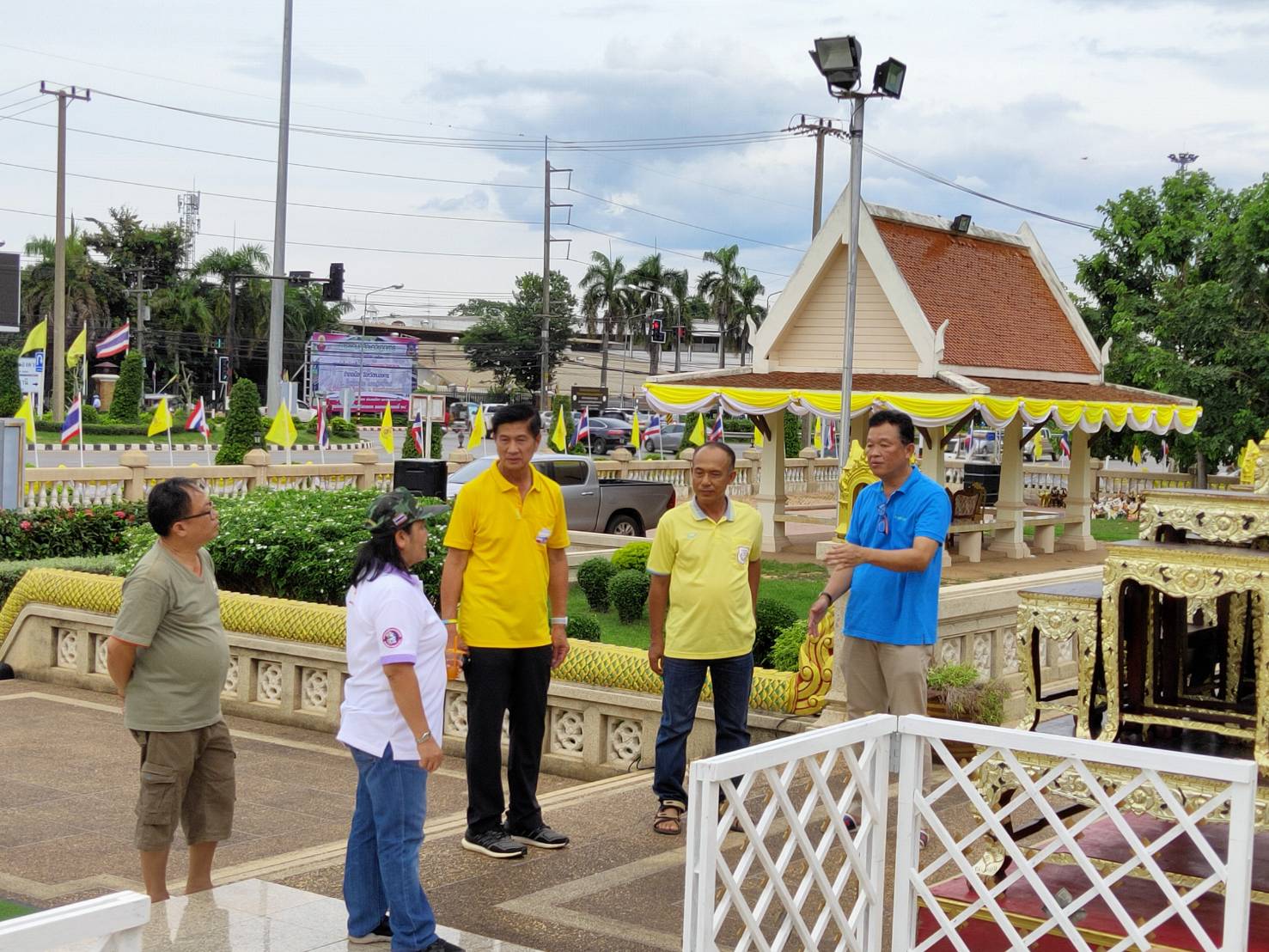 เตรียมความพร้อมการจัดกิจกรรม “รำบรมราชาภิเษกมหากษัตรา บูชาศาลหลักเมืองจังหวัดหนองคาย”
