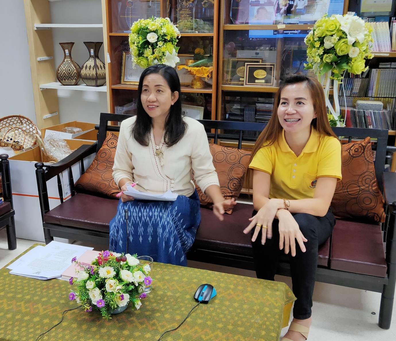 พช.หนองคาย ติดตามการดำเนินงานพัฒนาชุมชน ผ่านระบบห้องประชุมออนไลน์ (SessionCall)