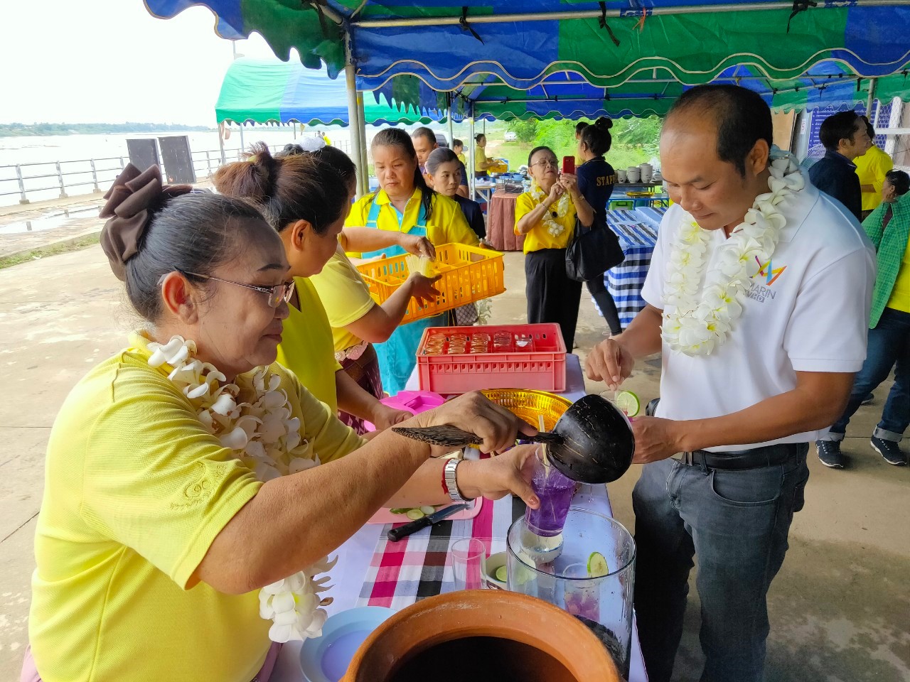 พช.หนองคาย นำส่วนราชการ ภาคเอกชน ท่องเที่ยวเชิงประเพณีวัฒนธรรมโดยชุมชน ณ บ้านโคกซวก อำเภอศรีเชียงใหม่ ตามโครงการ “ยกระดับการท่องเที่ยวเชิงประเพณีวัฒนธรรม กิจกรรมพัฒนายกระดับการท่องเที่ยวเชิงประเพณีวัฒนธรรม (ภาคตะวันออกเฉียงเหนือ)”