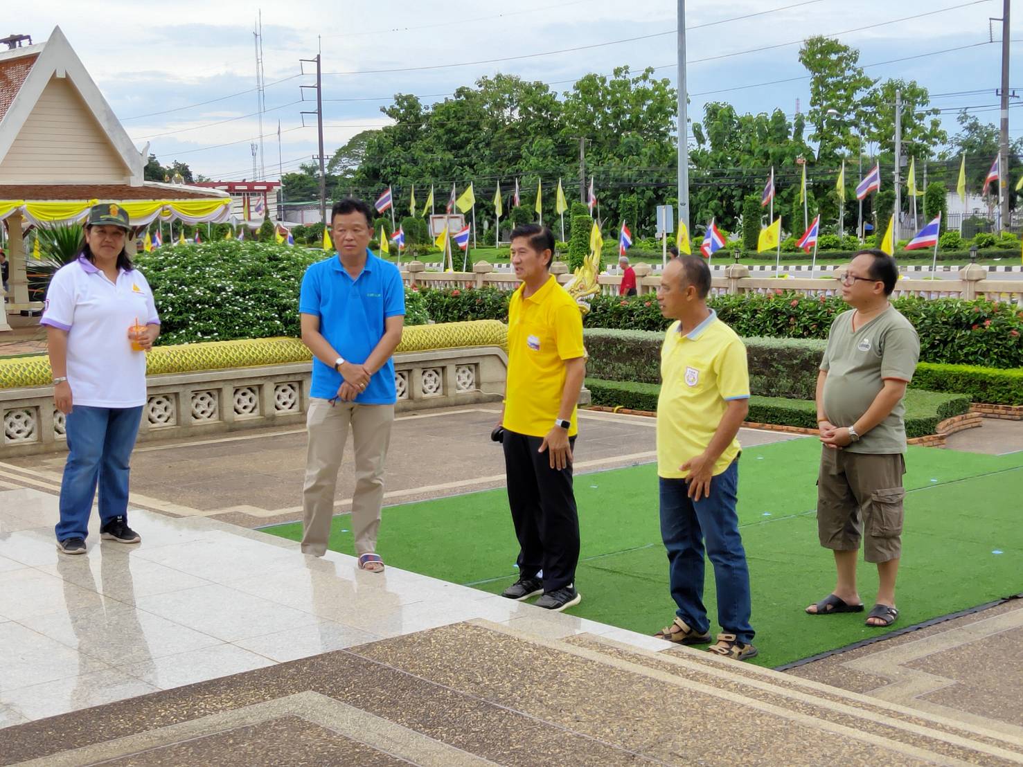 เตรียมความพร้อมการจัดกิจกรรม “รำบรมราชาภิเษกมหากษัตรา บูชาศาลหลักเมืองจังหวัดหนองคาย”