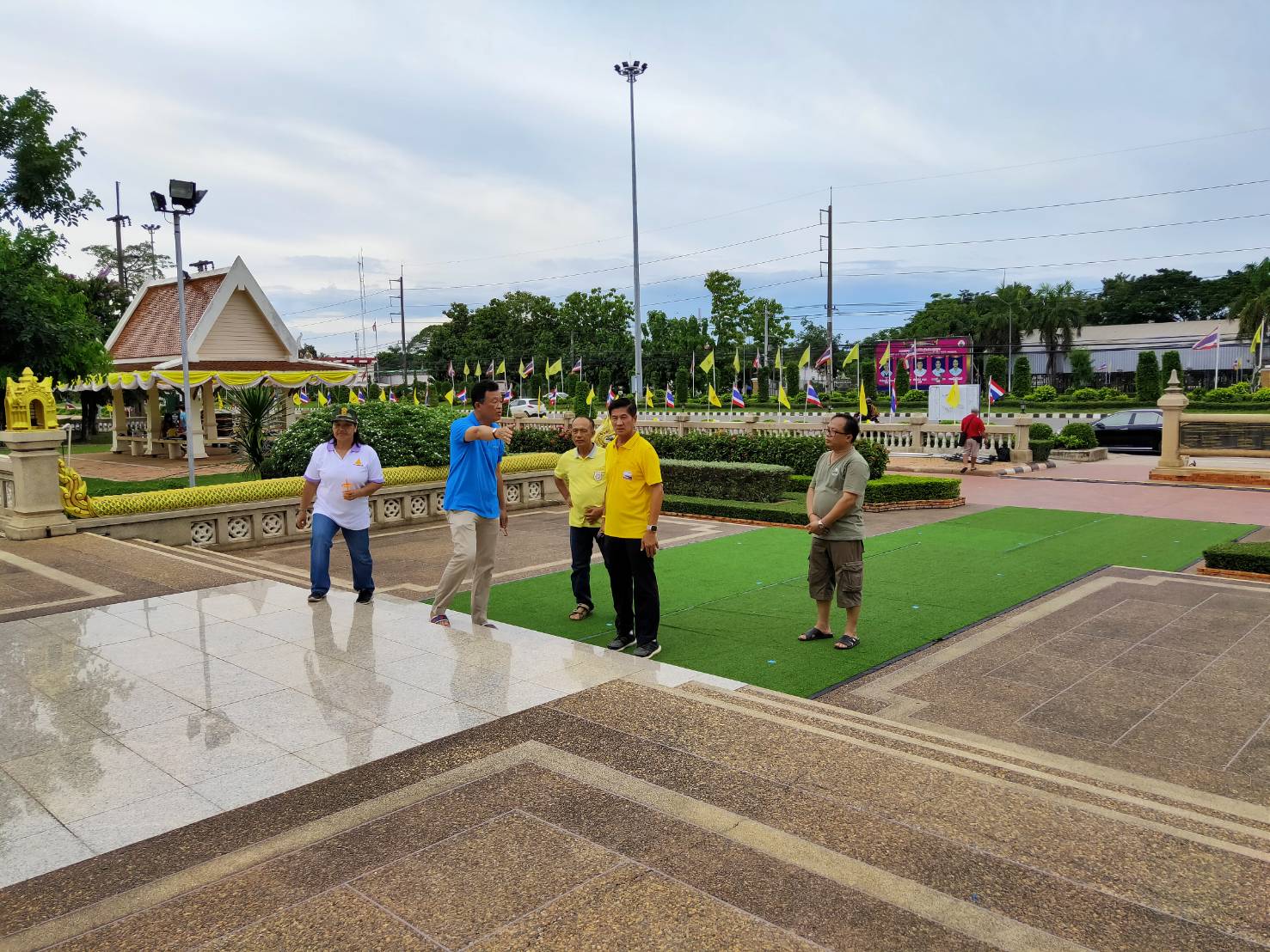 เตรียมความพร้อมการจัดกิจกรรม “รำบรมราชาภิเษกมหากษัตรา บูชาศาลหลักเมืองจังหวัดหนองคาย”