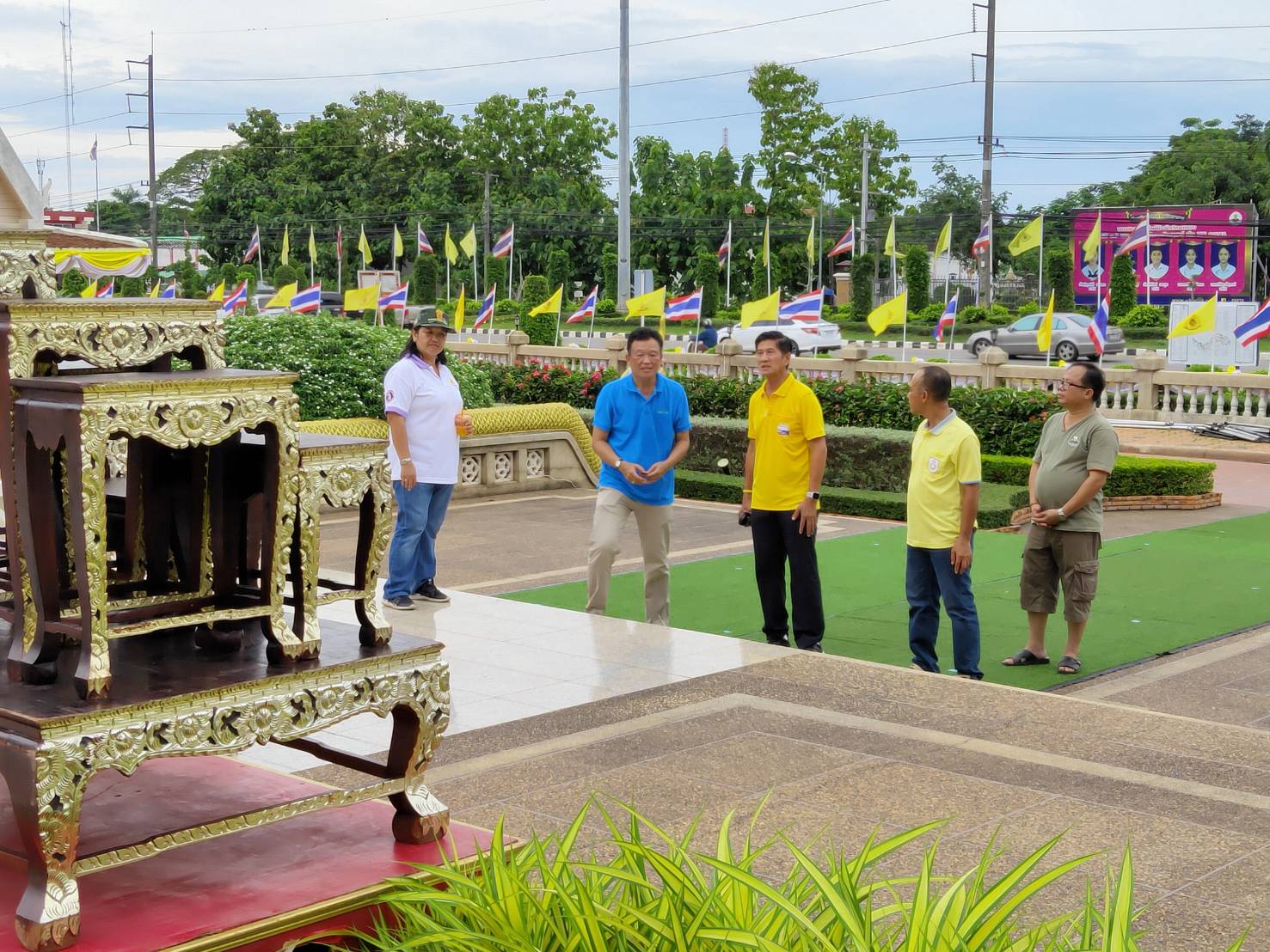 เตรียมความพร้อมการจัดกิจกรรม “รำบรมราชาภิเษกมหากษัตรา บูชาศาลหลักเมืองจังหวัดหนองคาย”