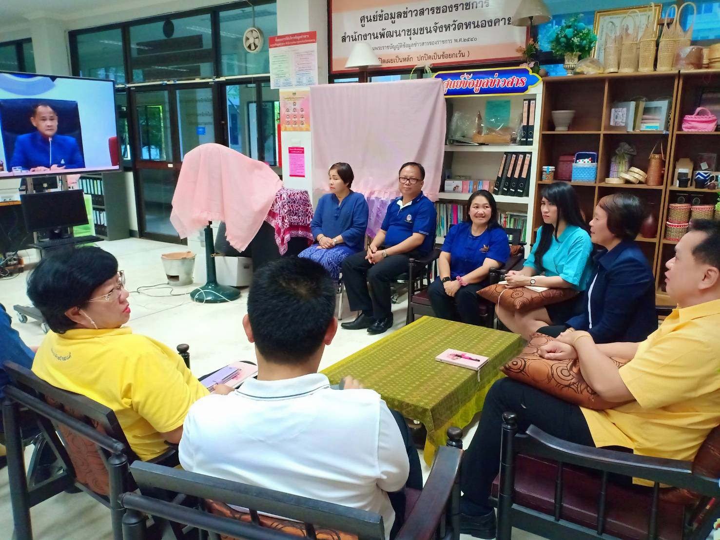 พช.หนองคาย รับฟังการประชุมกรมการพัฒนาชุมชน ครั้งที่ 9/2562