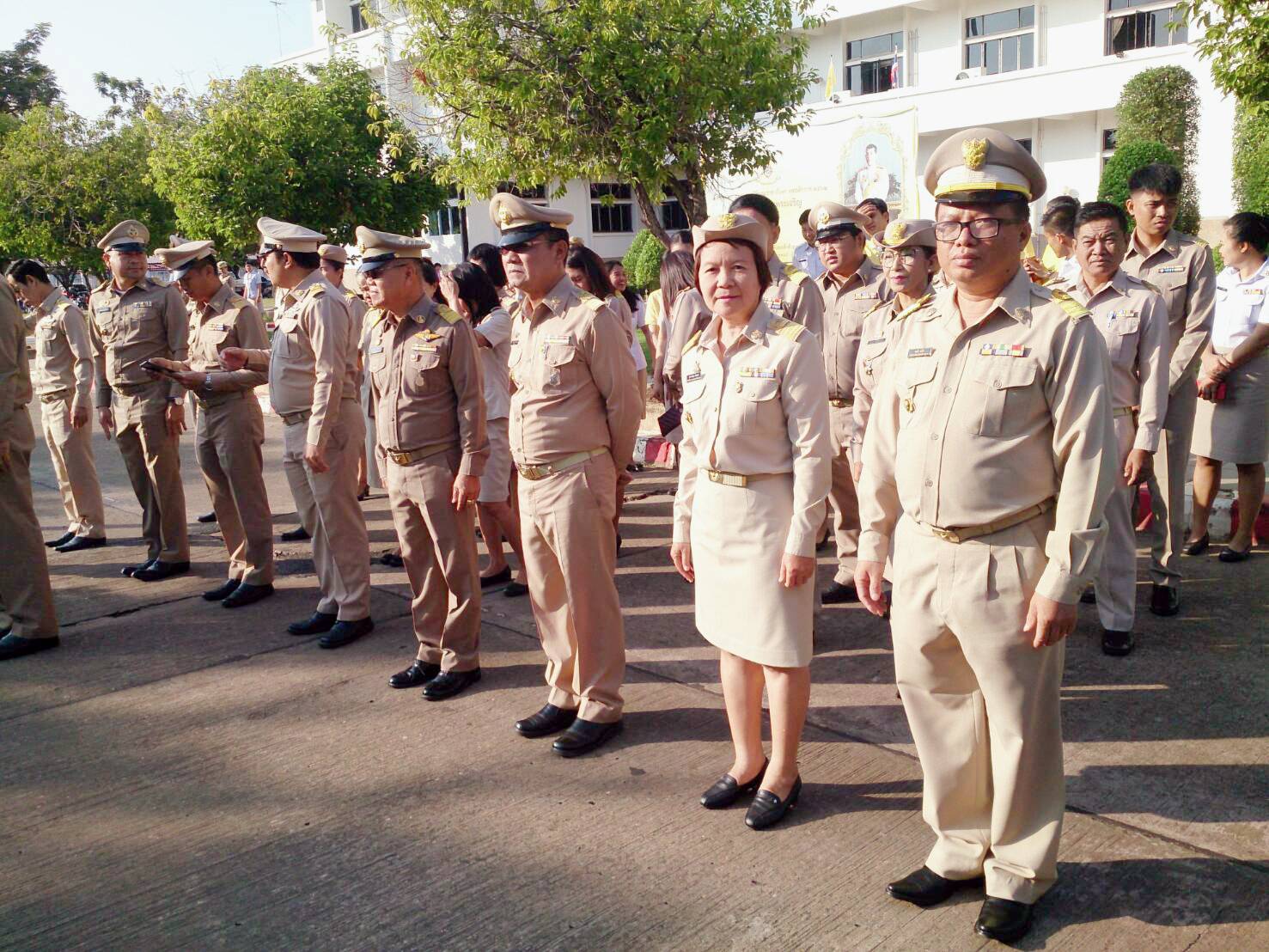 พช.หนองคาย ร่วมกิจกรรม เคารพธงชาติไทย