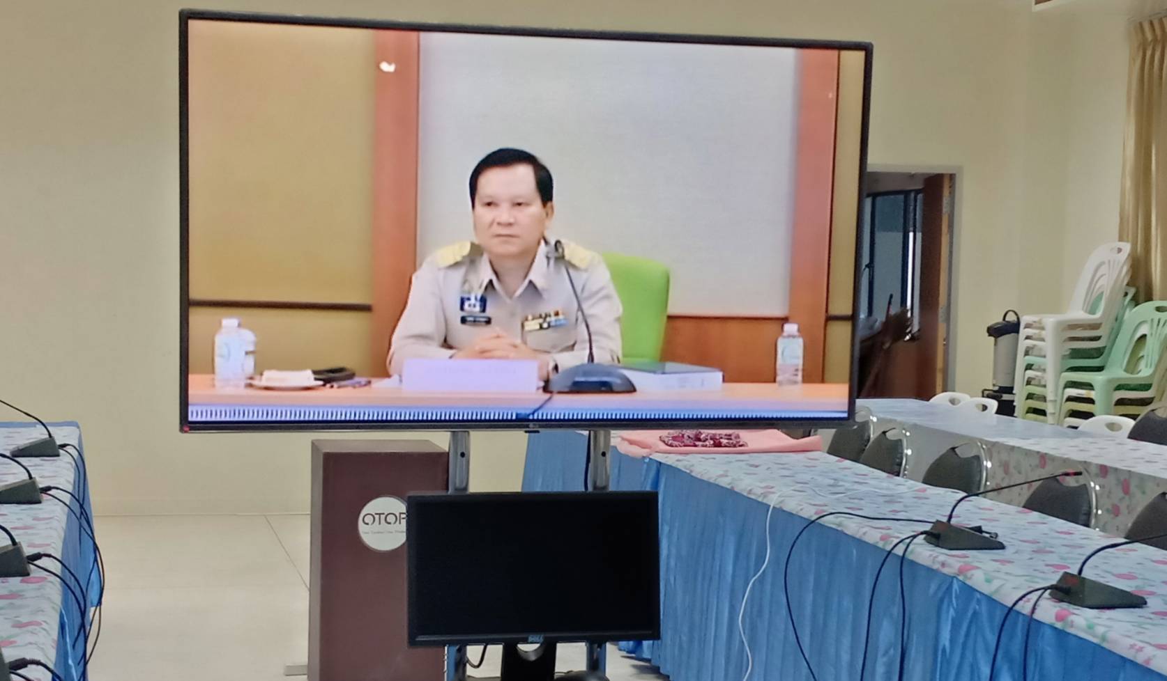 พช.หนองคาย รับชมก ารประชุมผู้บริหารกรมการพัฒนาชุมชน เพื่อหารือข้อราชการประจำสัปดาห์ (Morning Brief) ผ่านระบบ TV พช.