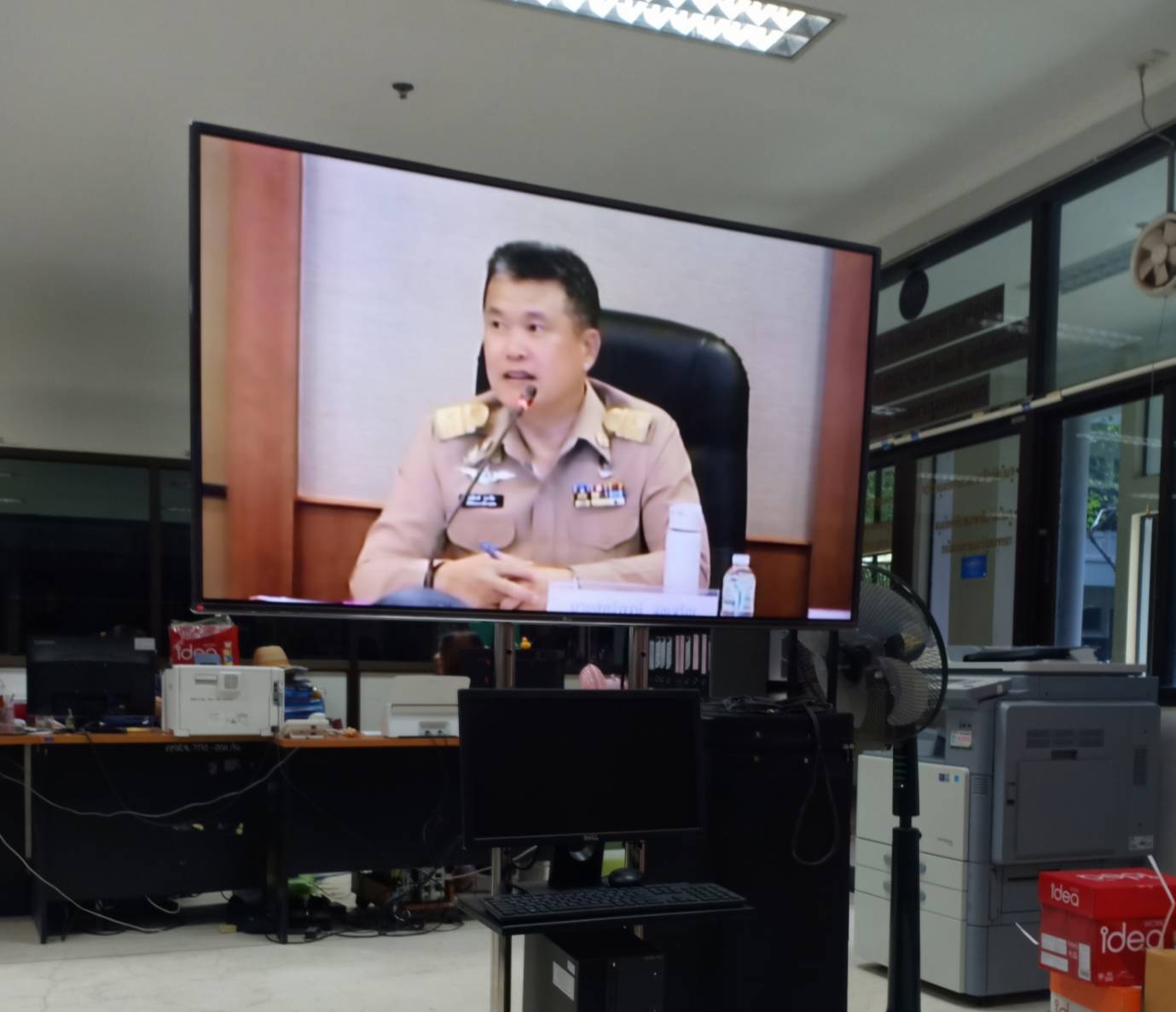 พช.หนองคาย รับชมการประชุมกรมการพัฒนาชุมชน ครั้งที่ 10/2562 ผ่านระบบ TV พช.