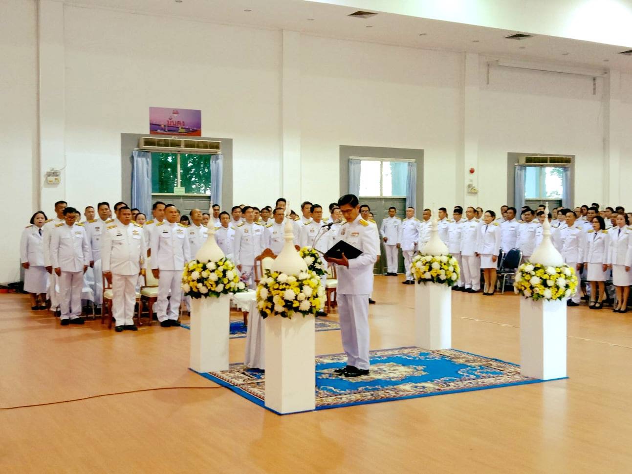 พช.หนองคาย ร่วมพิ ธีถวายราชสักการะน้อมรำลึกในพระมหากรุณาธิคุณพระบาทสมเด็จพระบรมชนิกาธิเบศร มหาภูมิพลอดุลยเดชมหาราช บรมนาถบพิตร เนื่องในวันพระบิดาแห่งฝนหลวง ประจำปี 2562