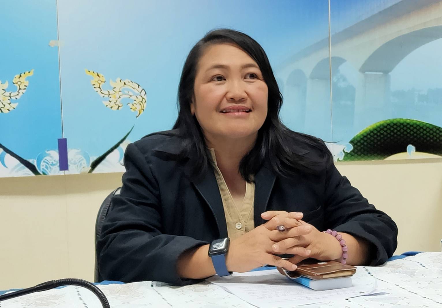 พช.หนองคาย ร่วมประชุมการขับเคลื่อนการพัฒนาเศรษฐกิจฐานรากและประชารัฐ ผ่านระบบ VDO. Conference