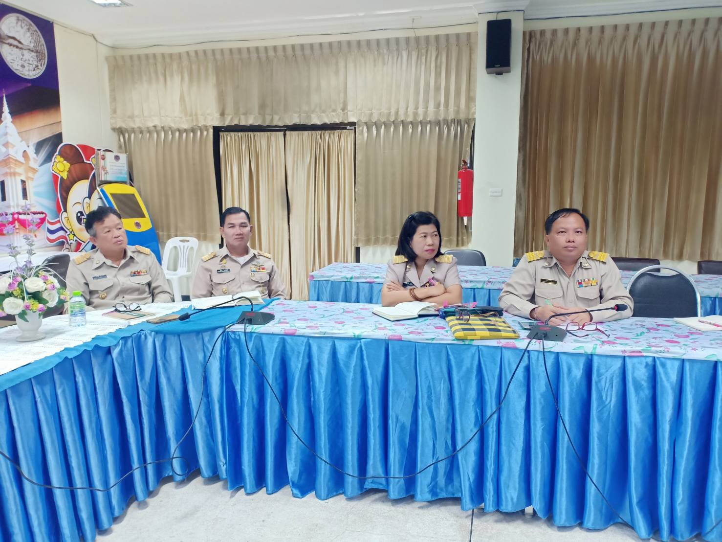 พช.หนองคาย ร่วมรับชมการประชุม Morning Brief กรมการพัฒนาชุมชน ผ่านระบบ TV พช.