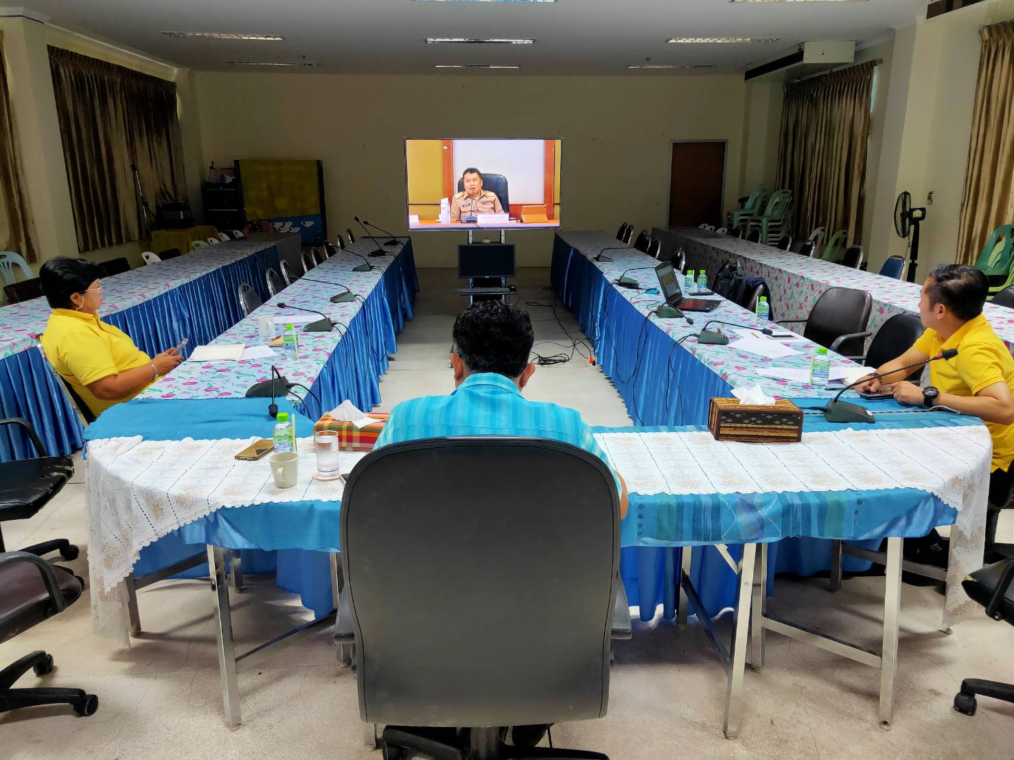 พช.หนองคาย ร่วมรับฟังการประชุมกรมการพัฒนาชุมชน ครั้งที่ 11/2562 ผ่านระบบ TV. พช.