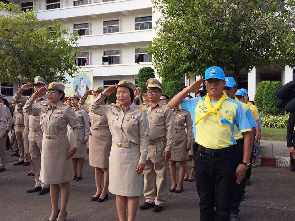 รกท.พจ.หนองคาย เข้าแถวเคารพธงชาติ วันจันทร์ที่ 25 พ.ย. 62