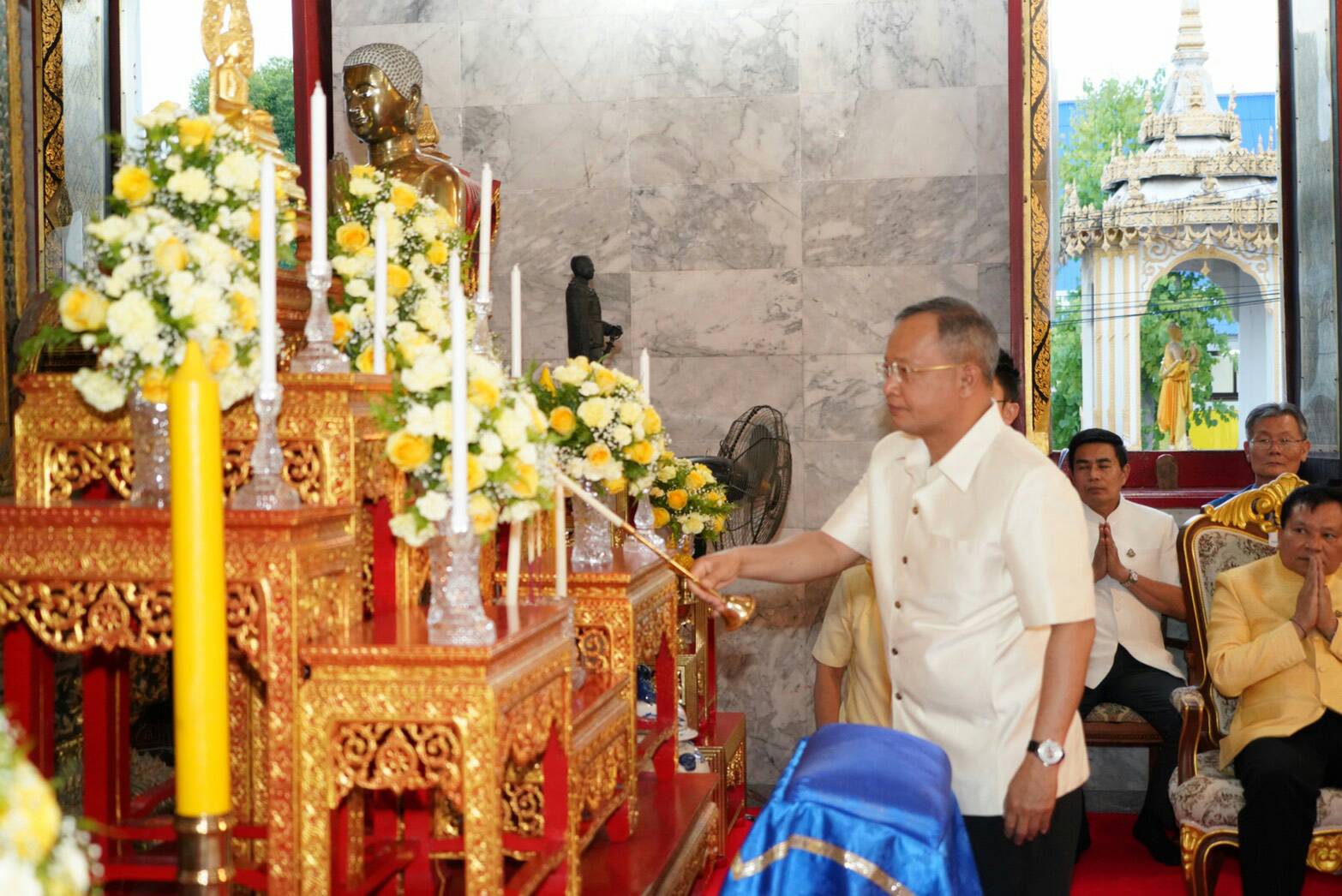 พช.หนองคาย ร่วมพิธีถวายผ้าพระกฐินพระราชทาน กรมการพัฒนาชุมชน ประจำปี 2562