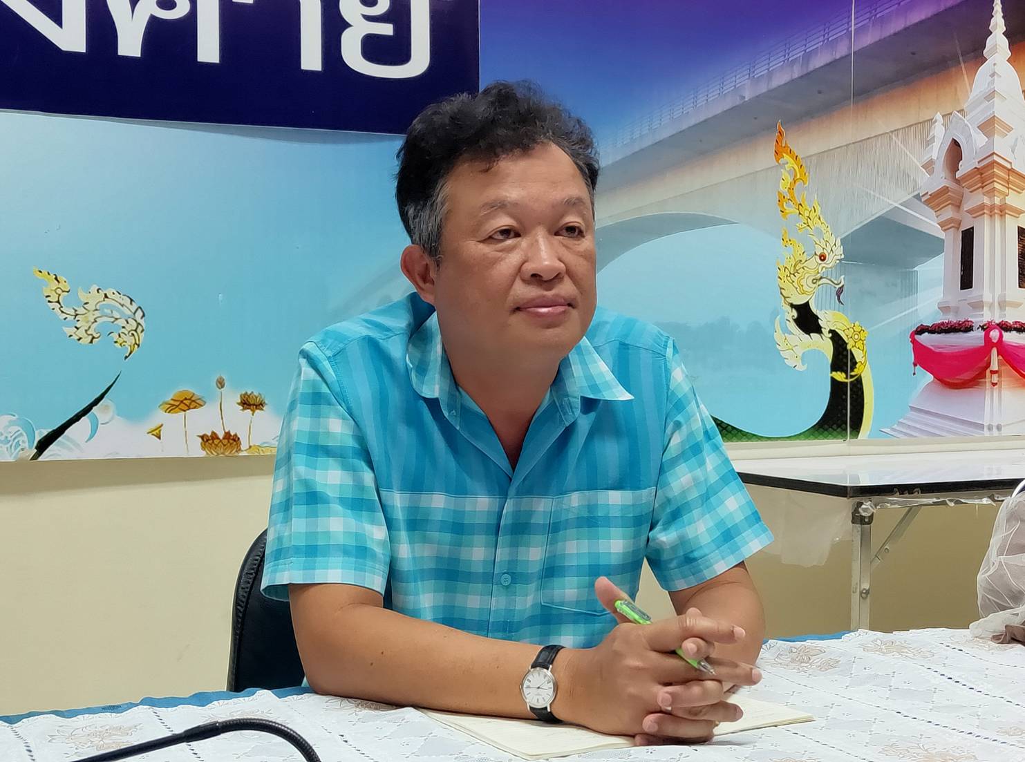 พช.หนองคาย ร่วมประชุมการขับเคลื่อนการพัฒนาเศรษฐกิจฐานรากและประชารัฐ ผ่านระบบ VDO. Conference