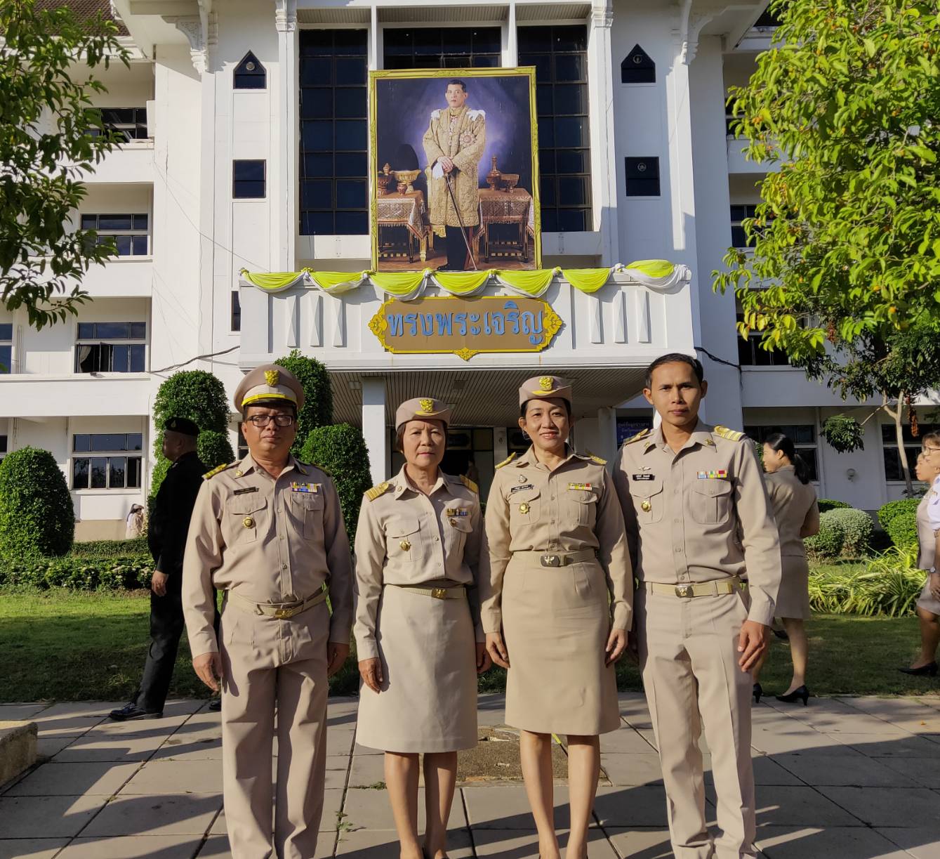 พช.หนองคาย ร่วมกิจกรรมเคารพธงชาติ ประจำวันจันทร์ที่ 2 ธันวาคม 62