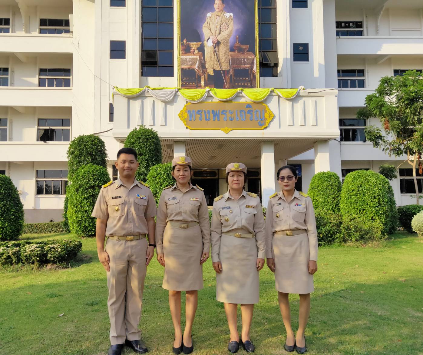 รกท.พจ.หนองคาย นำข้าราชการเข้าแถวเคารพธงชาติประจำสัปดาห์