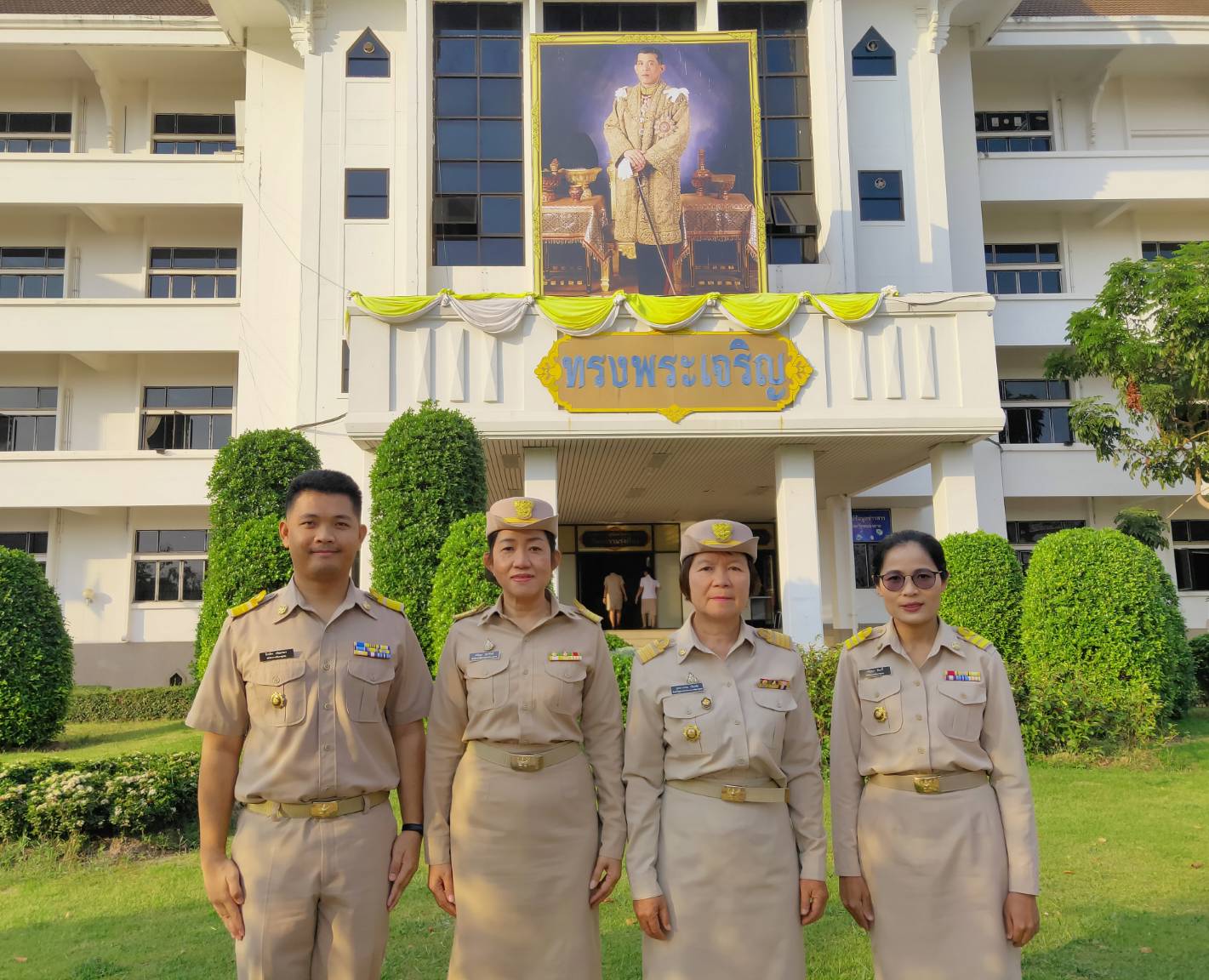 รกท.พจ.หนองคาย นำข้าราชการเข้าแถวเคารพธงชาติประจำสัปดาห์