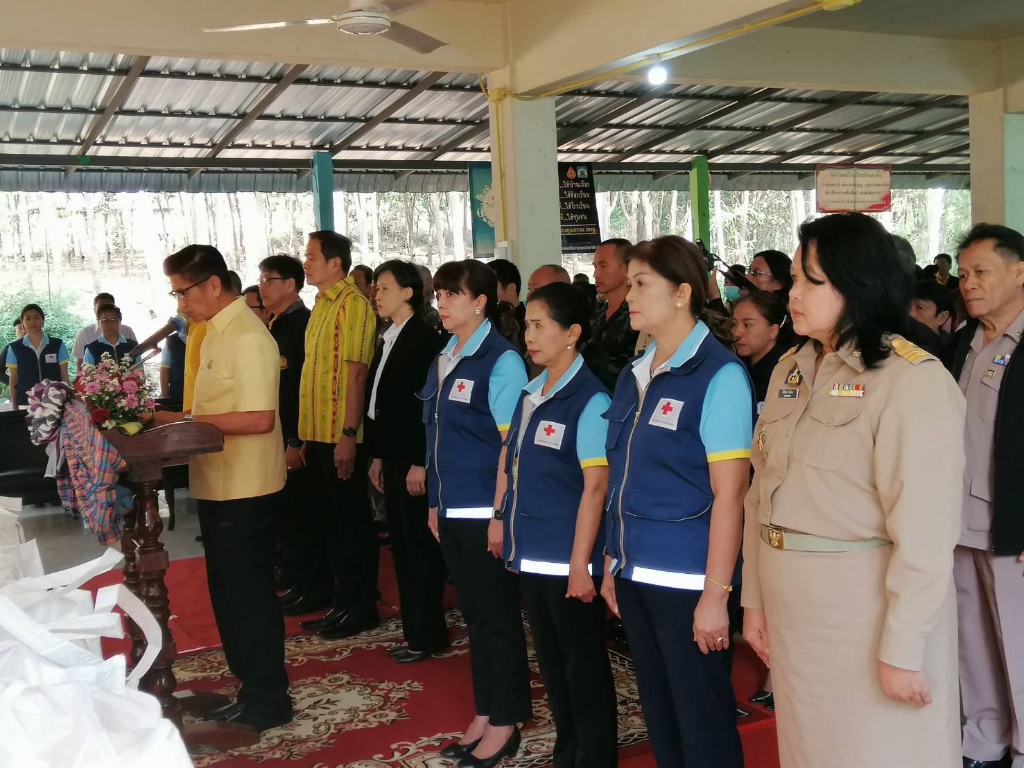 รกท.พจ.หนองคาย ร่วมโครงการปกป้องและเชิดชูสถาบันพระมหากษัตริย์ และหน่วยบำบัดทุกข์ บำรุงสุข จังหวัดหนองคาย ประจำเดือน กุมภาพันธ์ 2563 ณ โรงเรียนผาตั้ง ตำบลผาตั้ง อำเภอสังคม