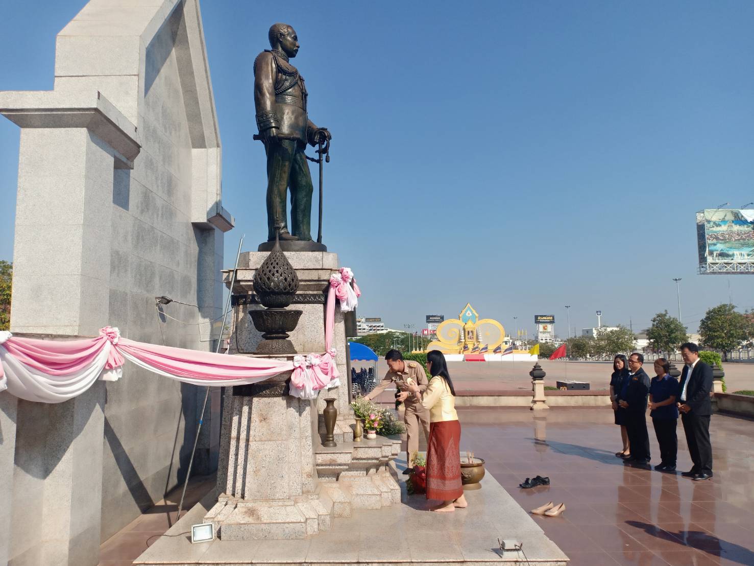 วันแรกของการกลับสู่ สพจ.หนองคาย ในตำแหน่งพัฒนาการจังหวัดหนองคาย นายไพโรจน์ โสภาพร