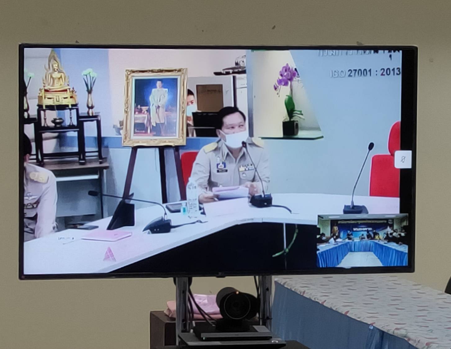 พช.หนองคาย ร่วมรับชมการประชุมกรมการพัฒนาชุมชน ครั้งที่ 3/2563