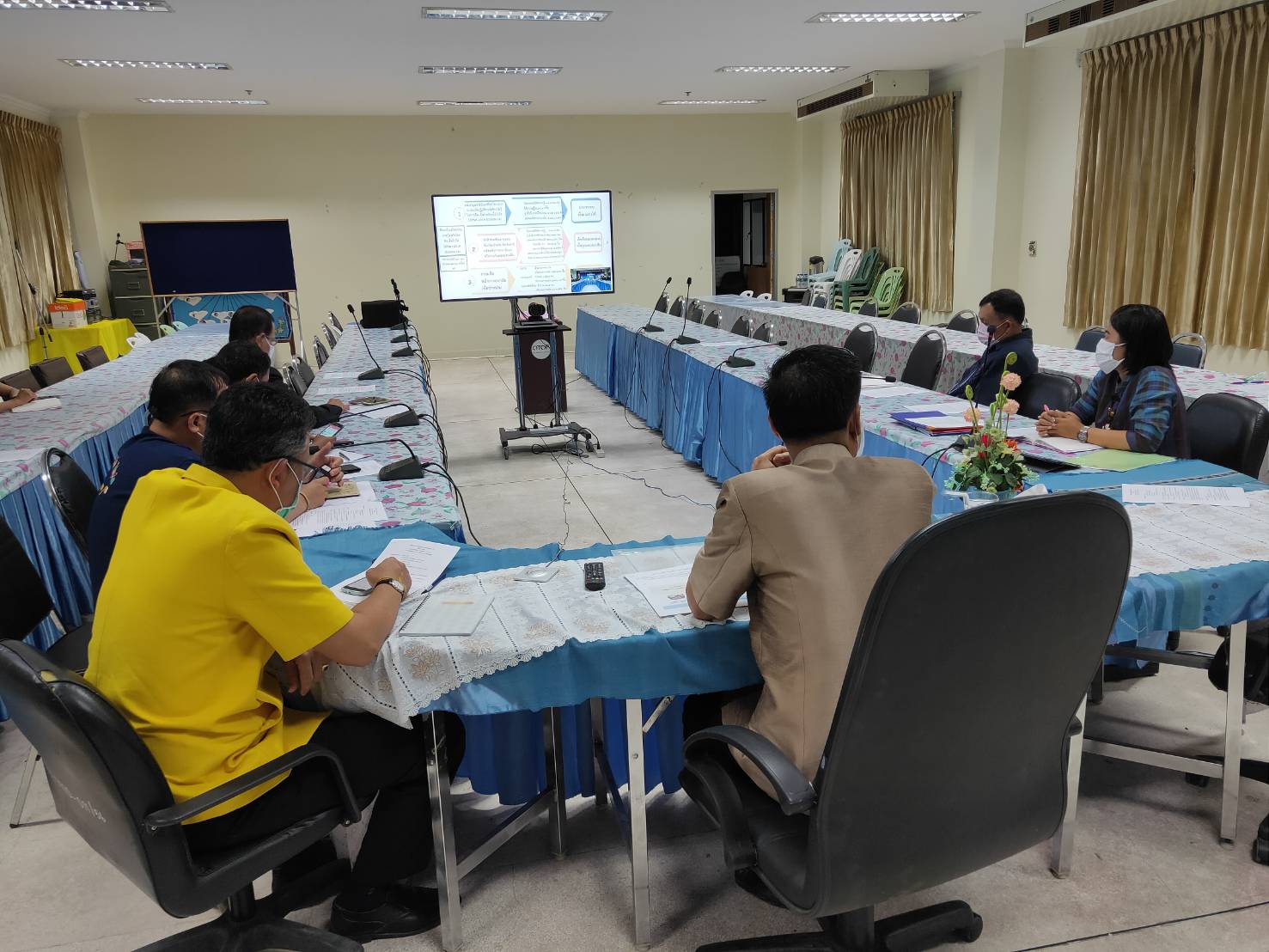 พช.หนองคาย ร่วมรับชมการประชุมกรมการพัฒนาชุมชน ครั้งที่ 3/2563