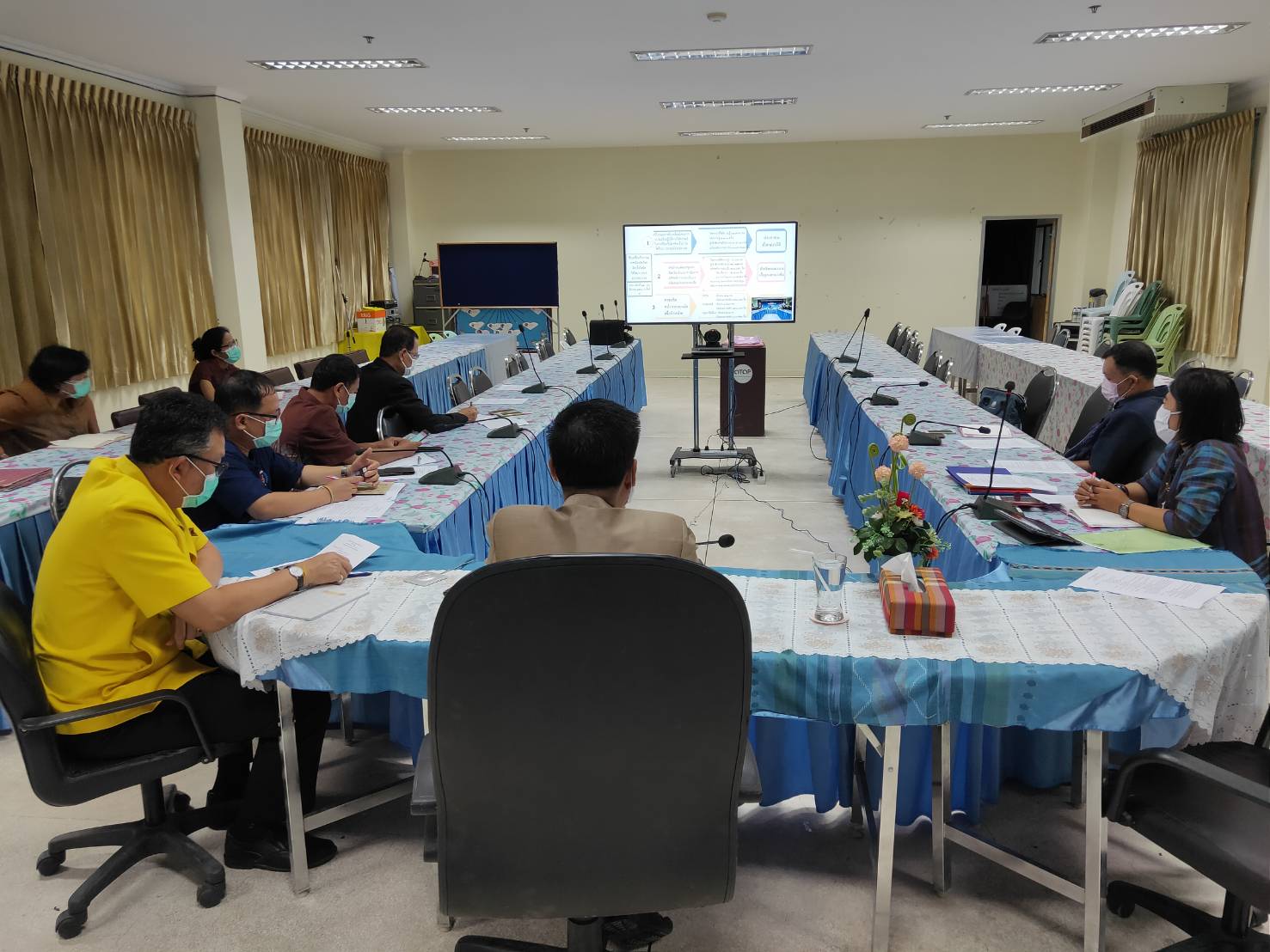 พช.หนองคาย ร่วมรับชมการประชุมกรมการพัฒนาชุมชน ครั้งที่ 3/2563