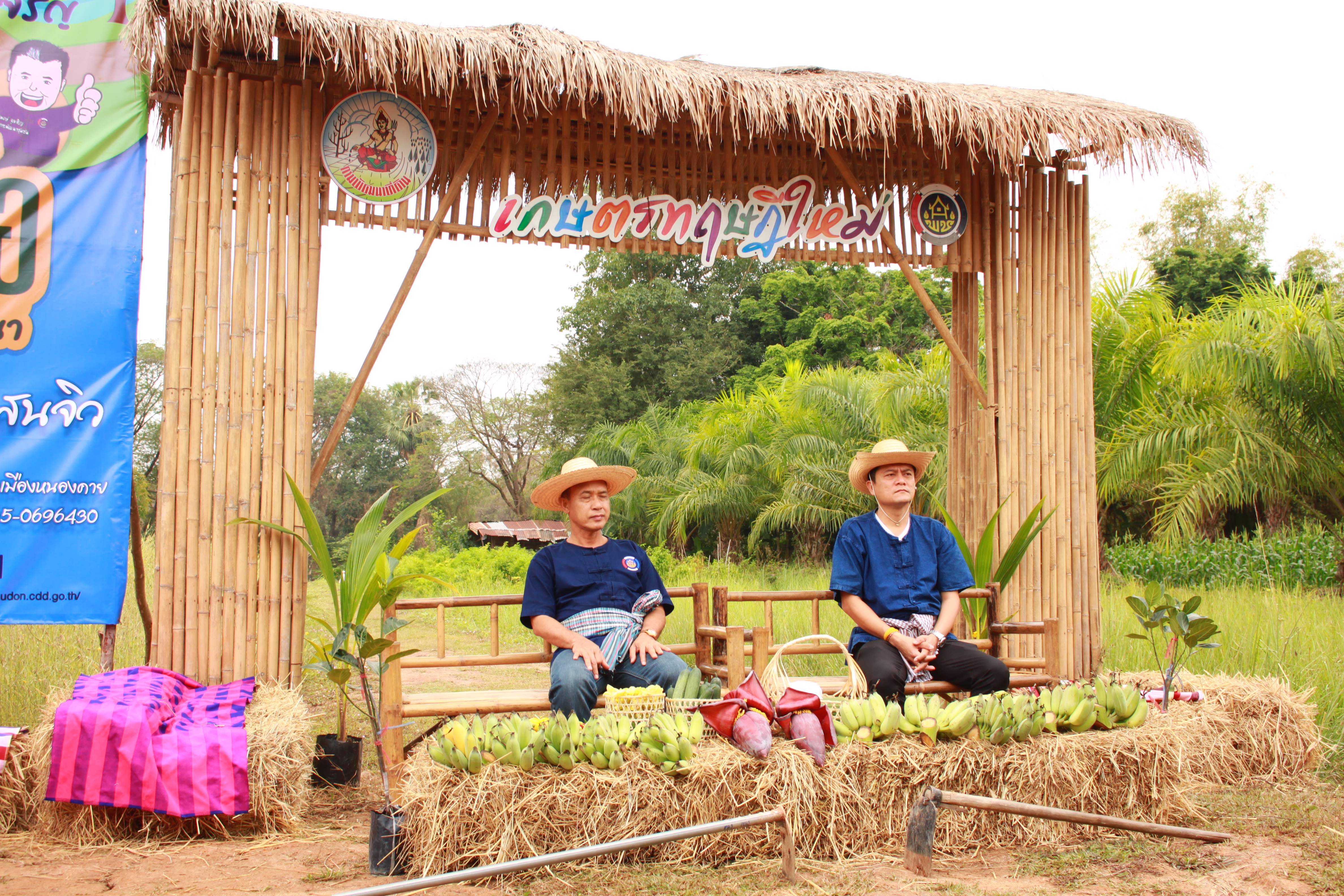 จังหวัดหนองคาย จัดกิจกรรม “พายติ๊บข้าว ไปเอาแฮง แบกบักจกไปขุดดิน” เอามื้อสามัคคี โคก หนอง นา@หนองคาย