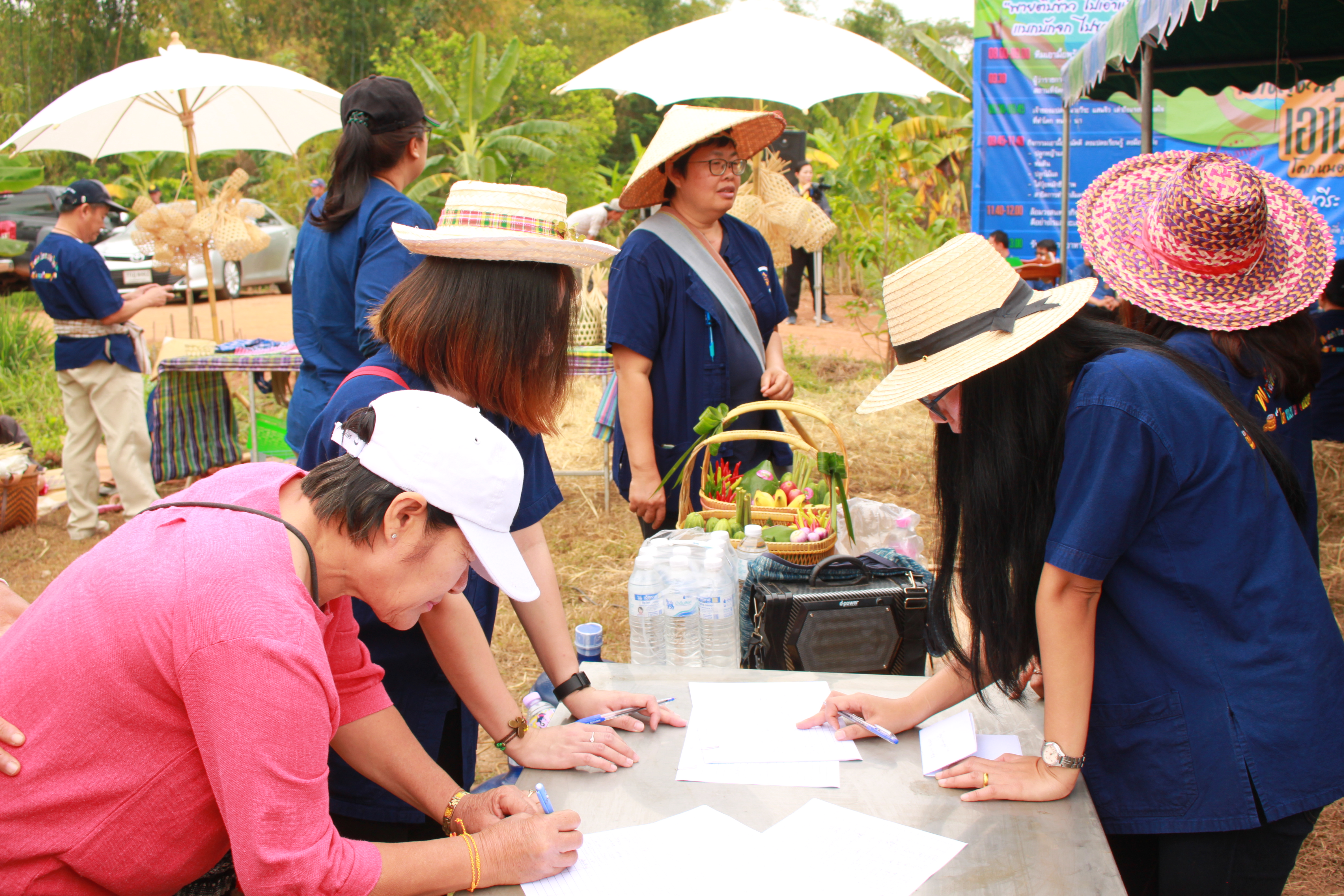 จังหวัดหนองคาย จัดกิจกรรม “พายติ๊บข้าว ไปเอาแฮง แบกบักจกไปขุดดิน” เอามื้อสามัคคี โคก หนอง นา@หนองคาย