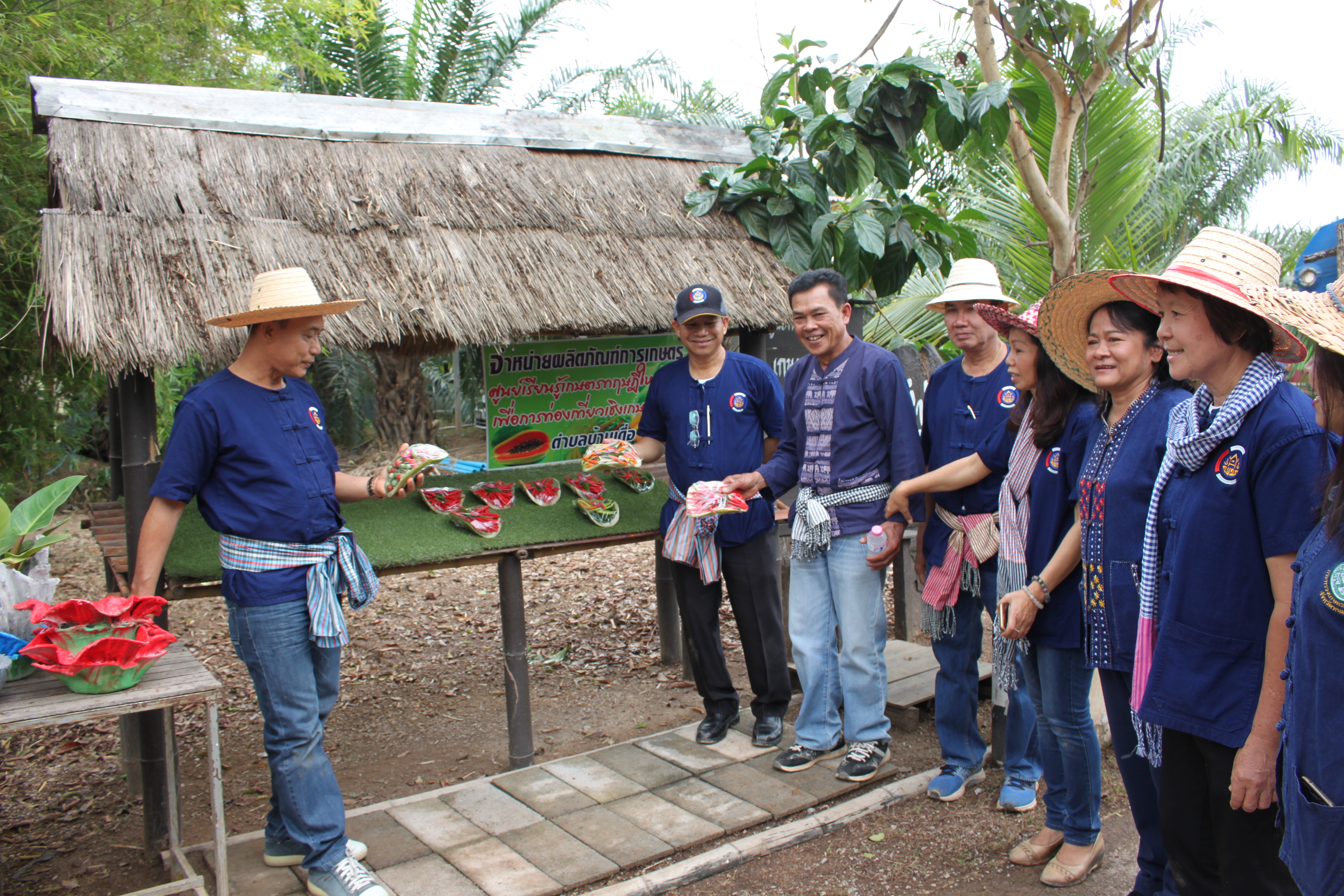 จังหวัดหนองคาย จัดกิจกรรม “พายติ๊บข้าว ไปเอาแฮง แบกบักจกไปขุดดิน” เอามื้อสามัคคี โคก หนอง นา@หนองคาย