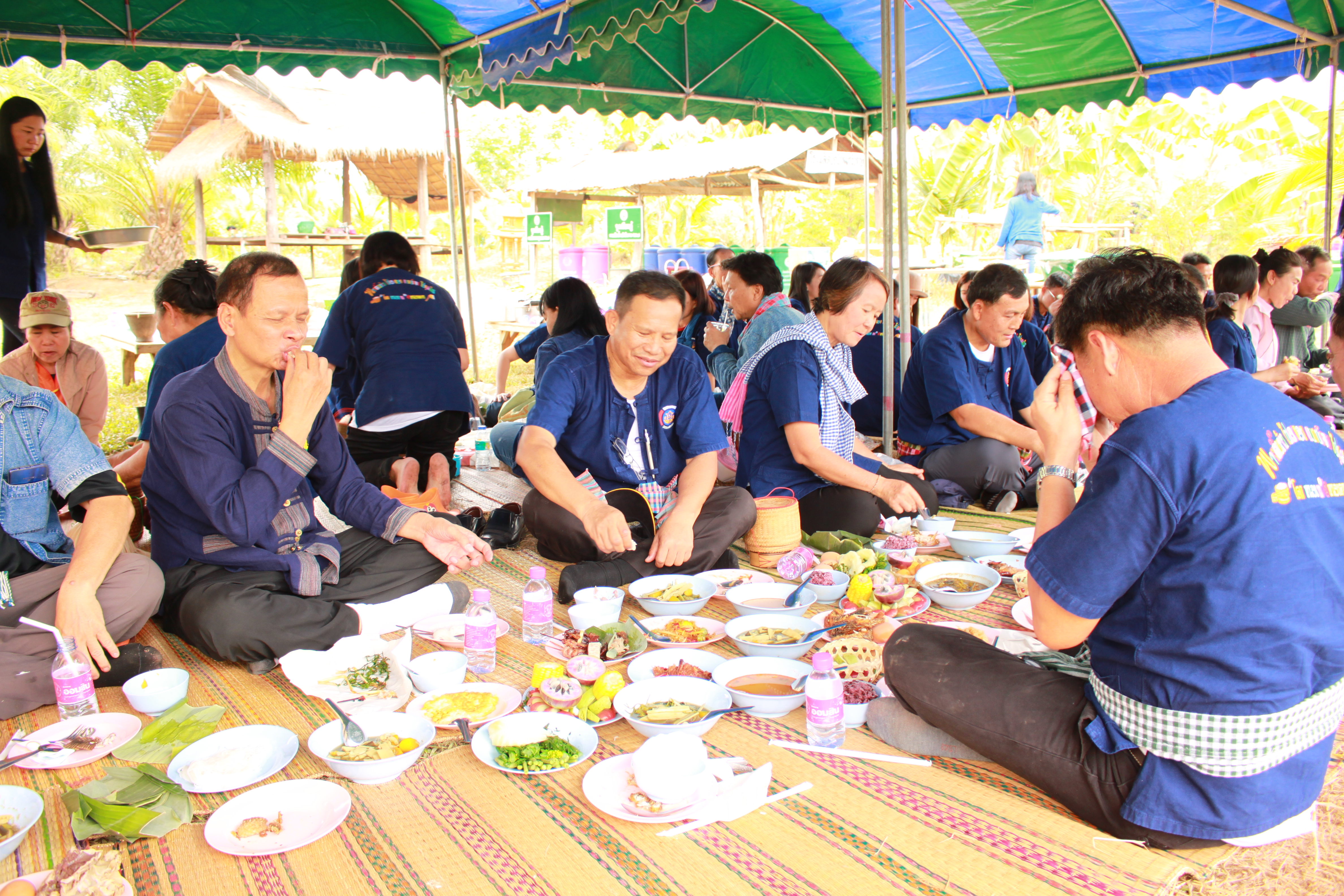 จังหวัดหนองคาย จัดกิจกรรม “พายติ๊บข้าว ไปเอาแฮง แบกบักจกไปขุดดิน” เอามื้อสามัคคี โคก หนอง นา@หนองคาย