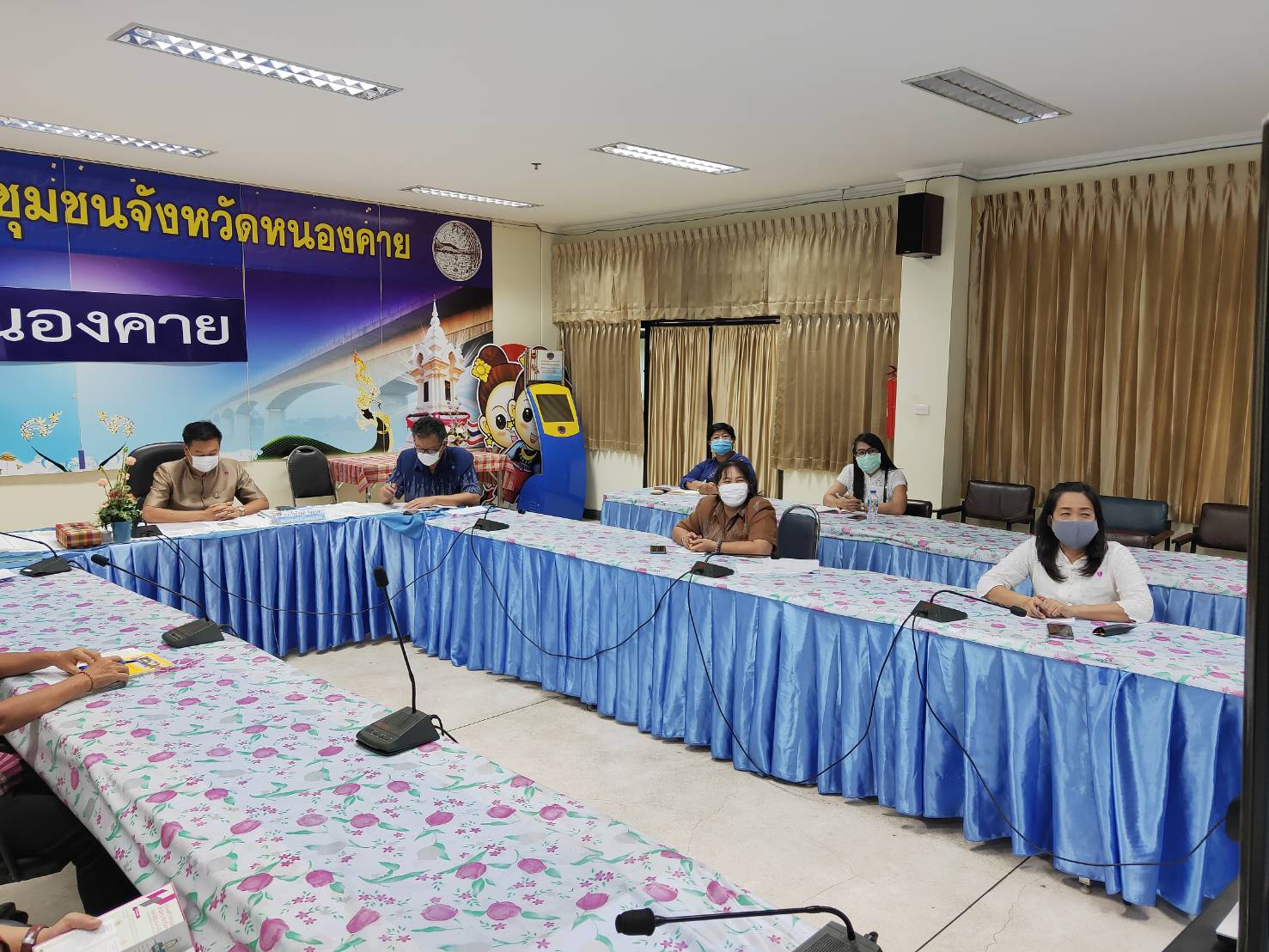 พช.หนองคาย รับชมก ารประชุม การขับเคลื่อนแผนปฏิบัติการ 90 วัน “ปลูกผักสวนครัว เพื่อสร้างความมั่นคงทางอาหาร” ผ่านระบบการประชุมทางไกล (Video Conference)