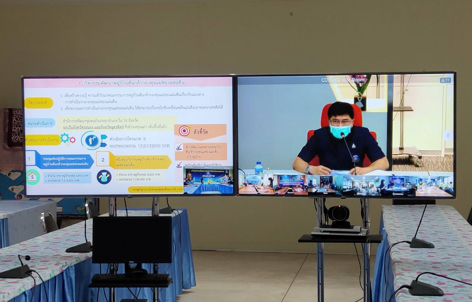 พช.หนองคาย ร่วมรับฟังการประชุมชี้แจงแนวทางการขับเคลื่อนโครงการ/กิจกรรม ตามแผนการปฏิบัติงานและแผนการใช้จ่ายงบประมาณ ประจำปีงบประมาณ พ.ศ. 2563 (ไตรมาส 3-4) ผ่านระบบ Video Conference