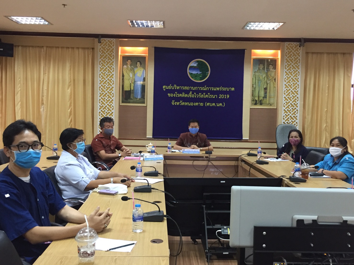 “พช.หนองคาย ร่วมประชุมรับนโยบายการขับเคลื่อนหลักทฤษฎีใหม่ของพระบาทสมเด็จพระเจ้าอยู่หัวรัชกาลที่ 9 ประยุกต์สู่ “โคก หนอง นา โมเดล￼” ผ่านระบบ VIDEO CONFERENCE