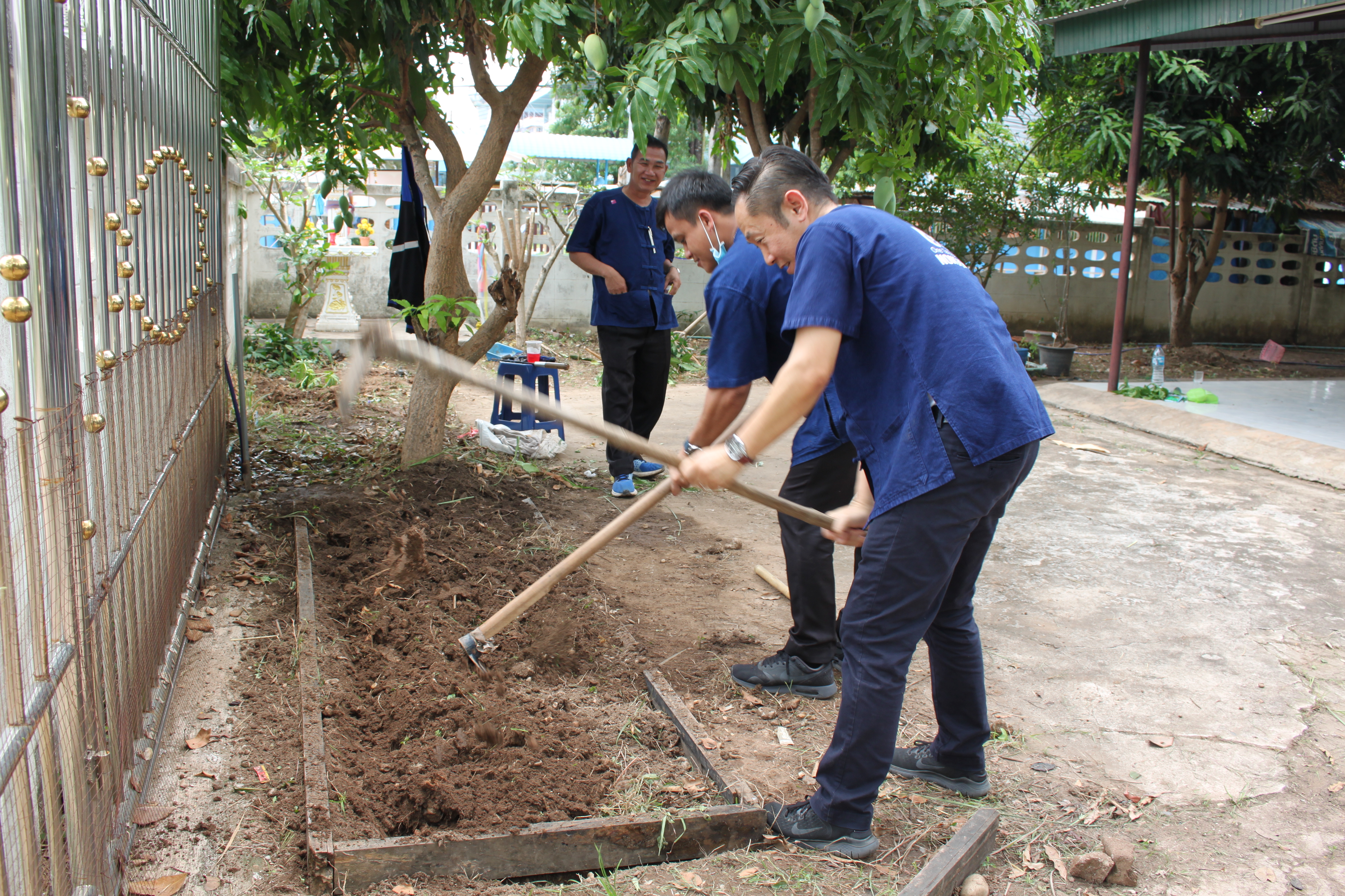พช.หนองคาย ปลูกผักสวนครัว ขับเคลื่อนแผนปฎิบัติการ 90 วัน”