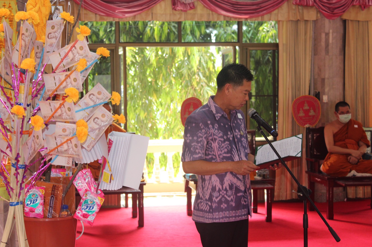 หนองคาย….จัดพิธีทอดผ้าป่าสมทบกองทุนพัฒนาเด็กชนบทฯ ณ วัดโพธิ์ชัย พระอารามหลวง