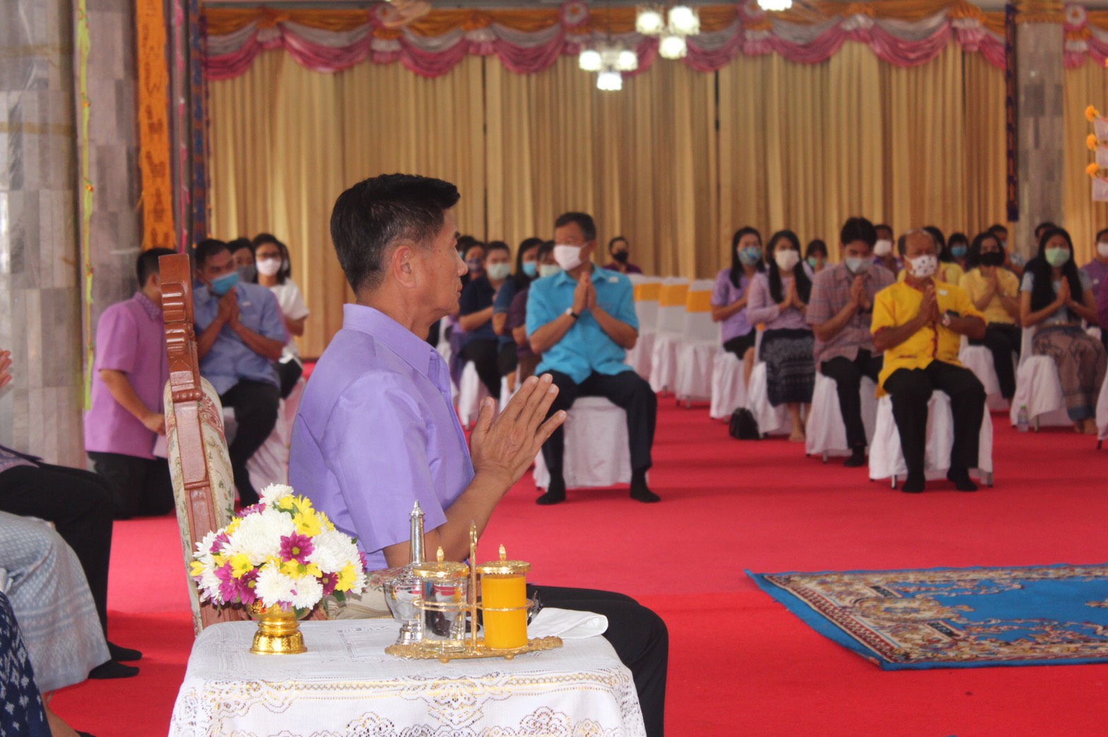 หนองคาย….จัดพิธีทอดผ้าป่าสมทบกองทุนพัฒนาเด็กชนบทฯ ณ วัดโพธิ์ชัย พระอารามหลวง