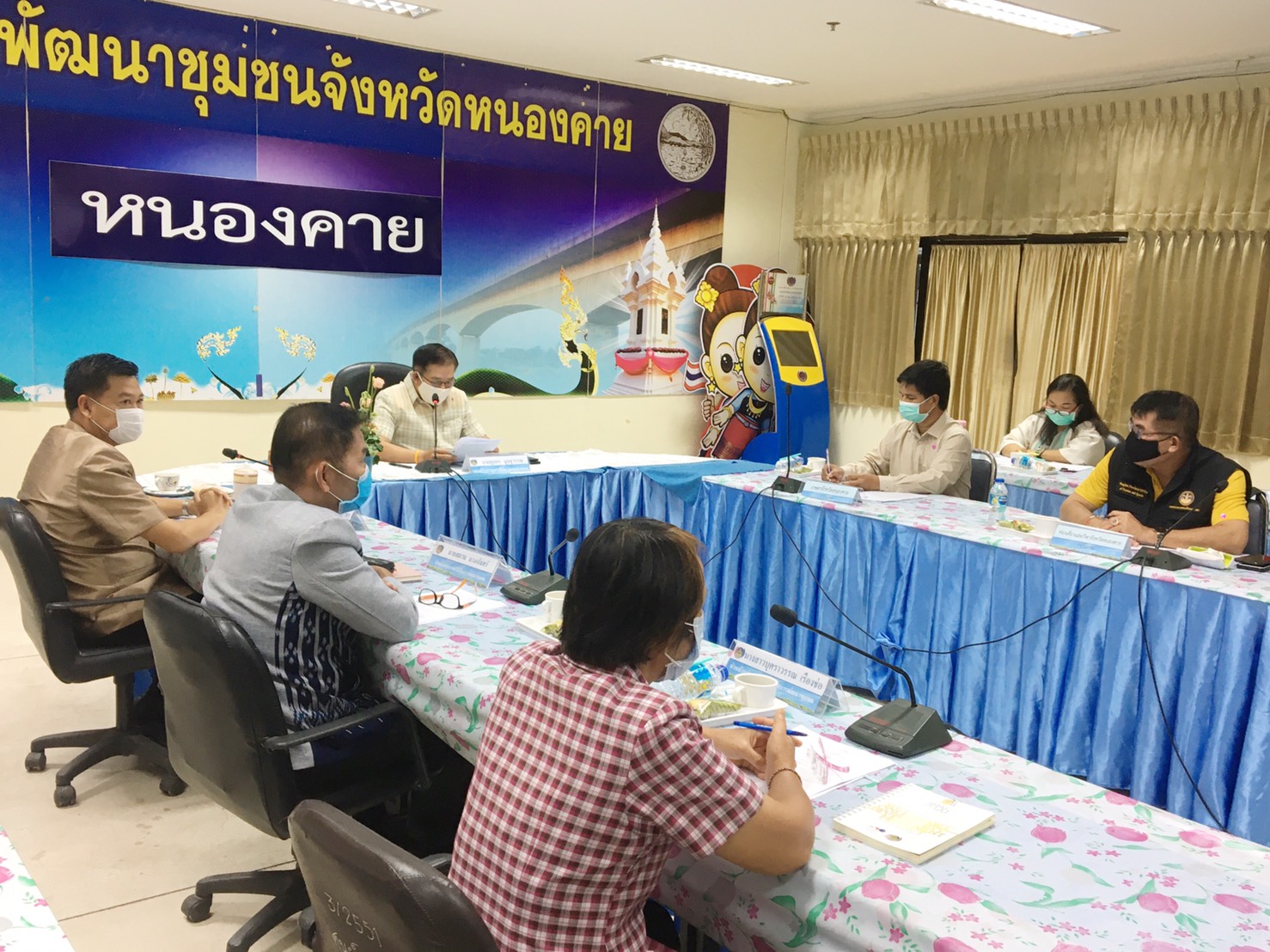 หนองคาย … ประชุมคณะกรรมการขับเคลื่อนศูนย์แสดงและจำหน่ายผลิตภัณฑ์ OTOP จังหวัดหนองคาย ครั้งที่ 2/2563