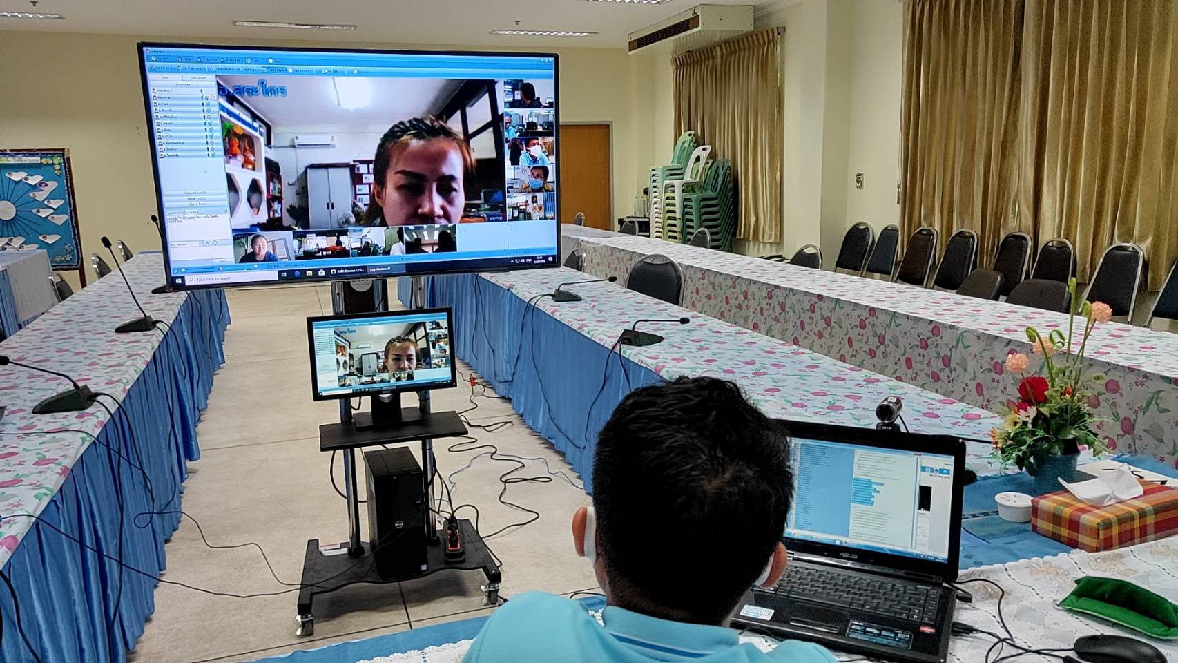 พช.หนองคาย ให้บริการข้อมูลข่าวสารทางไกล ผ่านระบบห้องประชุมออนไลน์ (Session call) ในประเด็นการใช้งานระบบ E-Submission