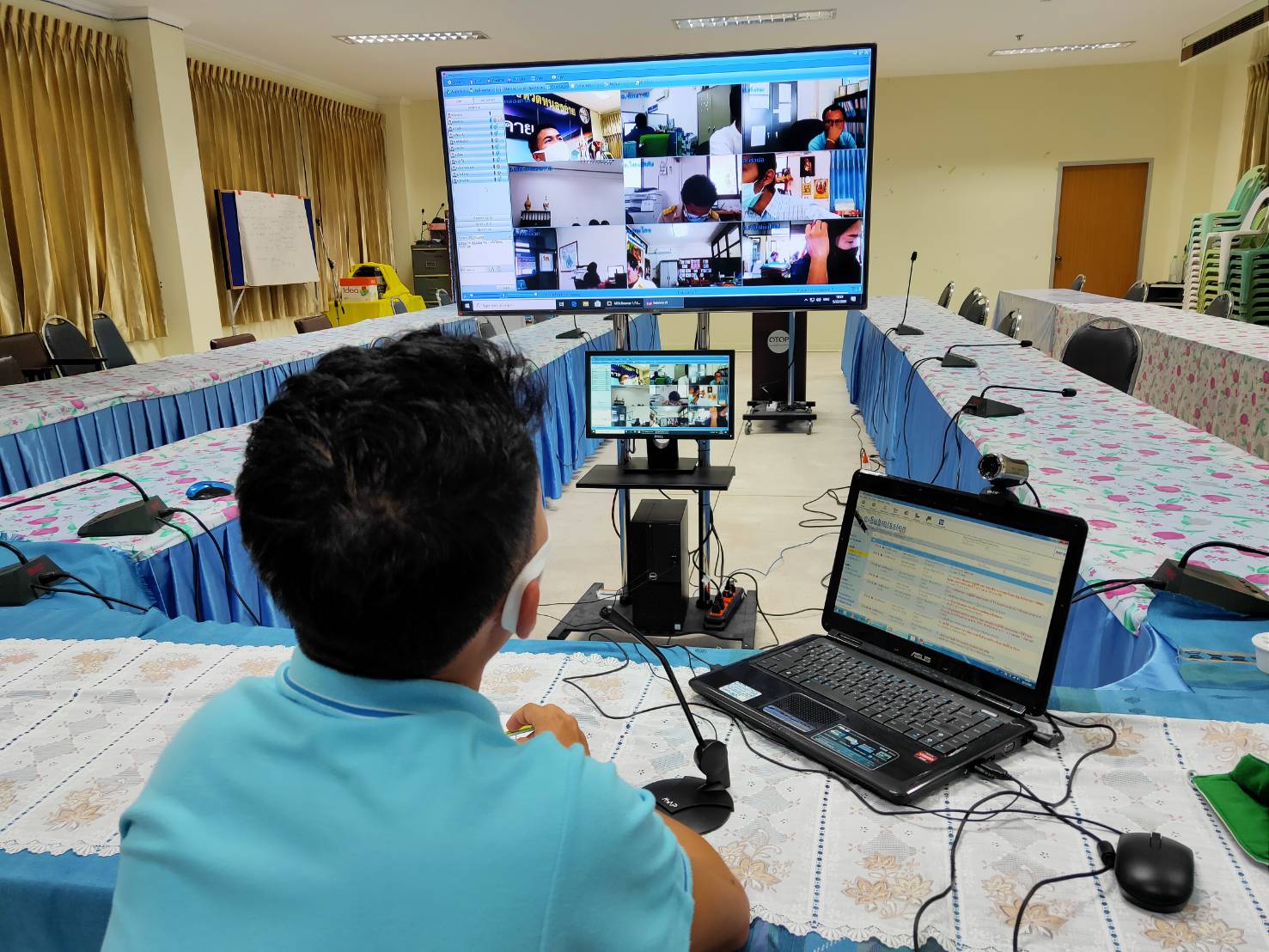 พช.หนองคาย ให้บริการข้อมูลข่าวสารทางไกล ผ่านระบบห้องประชุมออนไลน์ (Session call) ในประเด็นการใช้งานระบบ E-Submission