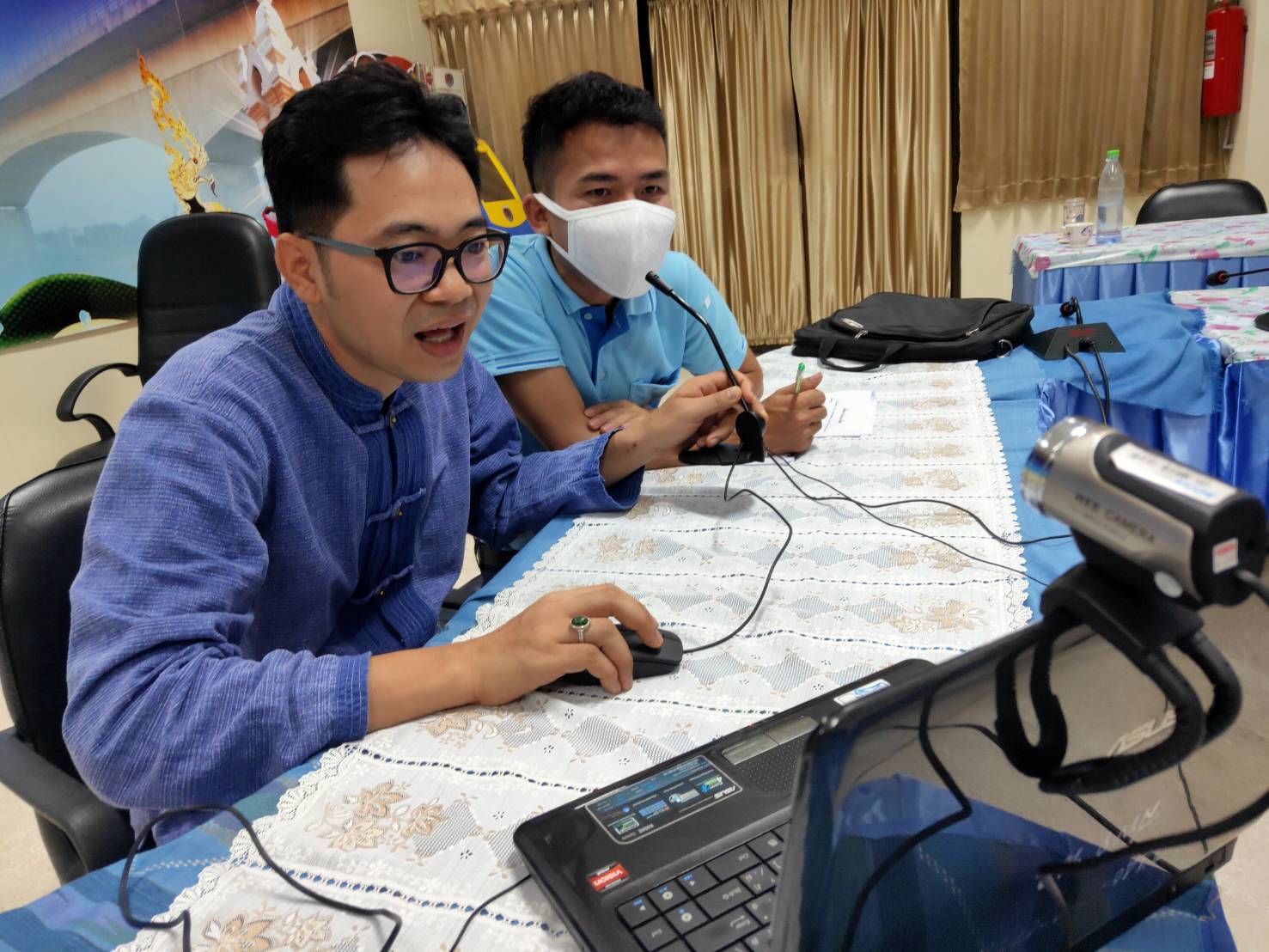 พช.หนองคาย ให้บริการข้อมูลข่าวสารทางไกล ผ่านระบบห้องประชุมออนไลน์ (Session call) ในประเด็นการใช้งานระบบ E-Submission