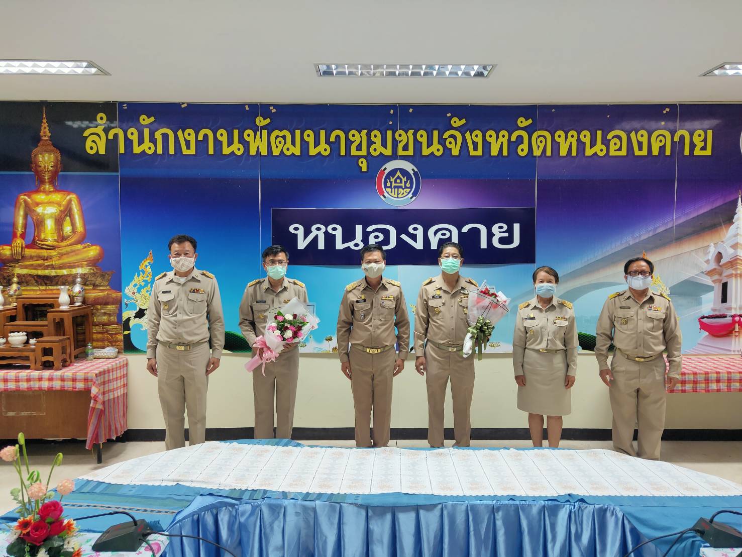 พจ.หนองคาย พร้อมทีมงาน ต้อนรับพัฒนาการอำเภอ ที่ย้ายมาปฏิบัติหน้าที่ ณ จ.หนองคาย จำนวน 2 ราย