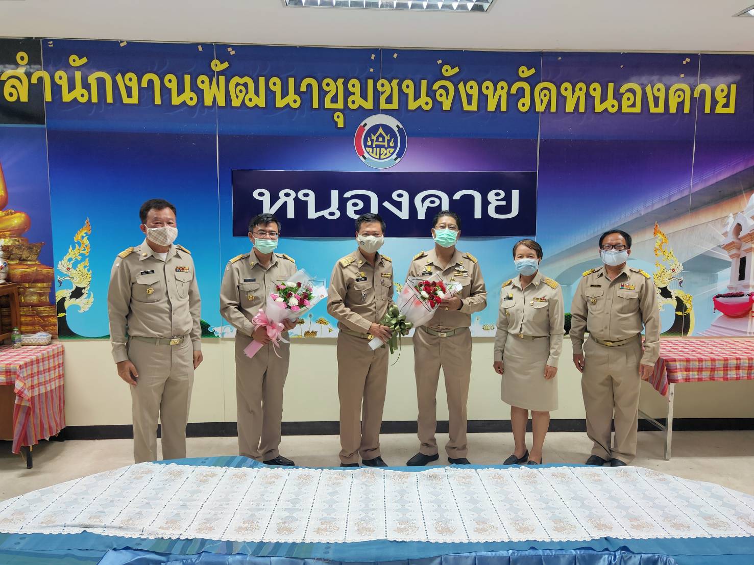 พจ.หนองคาย พร้อมทีมงาน ต้อนรับพัฒนาการอำเภอ ที่ย้ายมาปฏิบัติหน้าที่ ณ จ.หนองคาย จำนวน 2 ราย