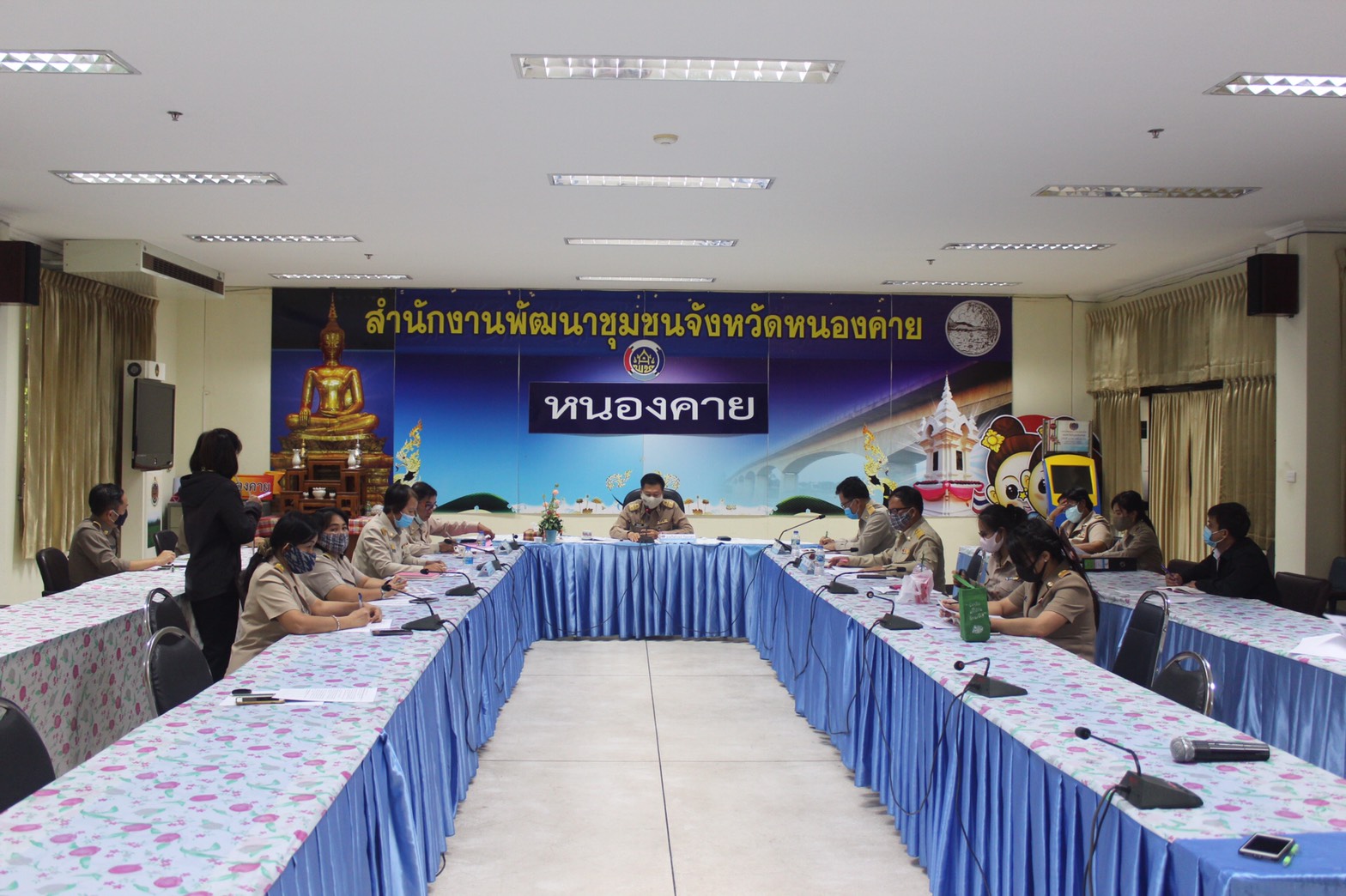 พช.หนองคาย ประชุมประสานแผนการปฏิบัติงานพัฒนาชุมชนจังหวัดหนองคาย